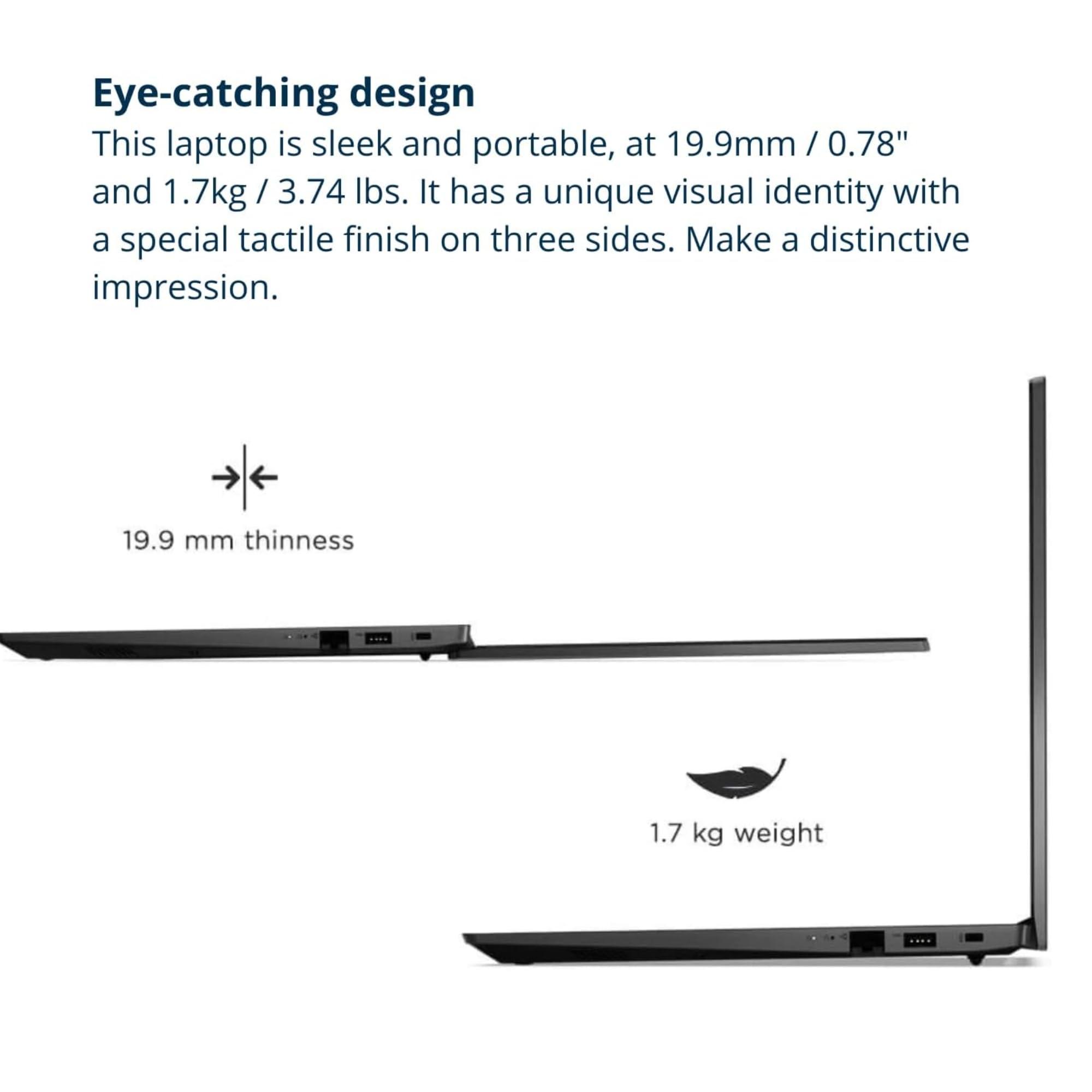 Lenovo V15 Business Laptop • 32GB RAM • 1TB SSD • Intel 4-core Processor • 15.6" FHD • Ethernet Port • HDMI • Windows 11 Pro • Sleek Design • Effortless Elegance - Image 3