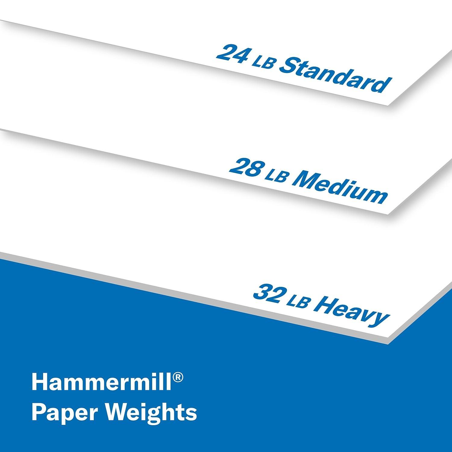 Hammermill Printer Paper, Premium Color 32 Lb Copy Paper, 8.5 x 11 - 1 Ream (500 Sheets) - 100 Bright, Made in the USA, 102630 - Image 8