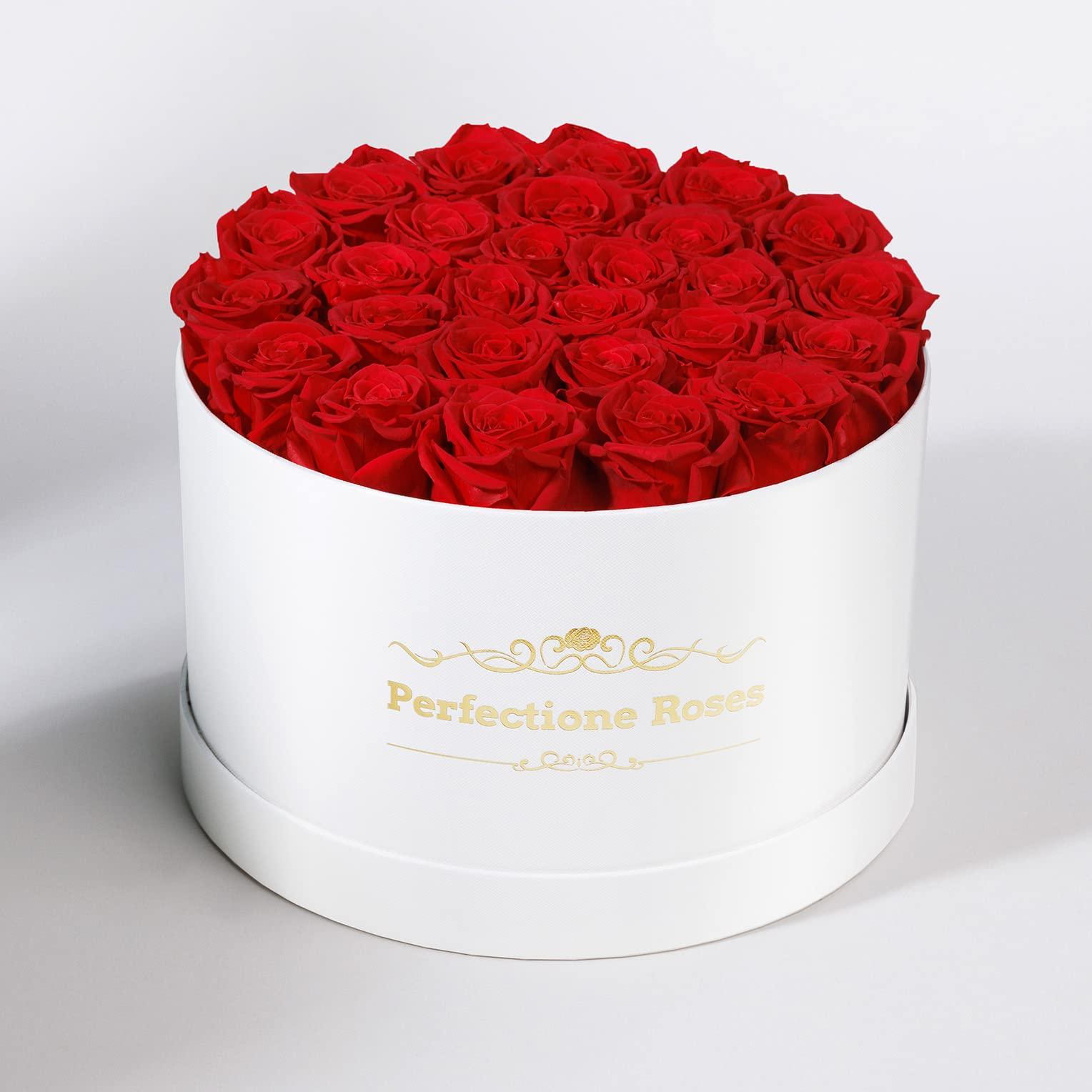 Perfectione Roses 27 Roses in a Box, Mothers Day Rose, Preserved Flowers for Her, Flowers for Delivery Birthday Gifts for Women (Red) - Image 2