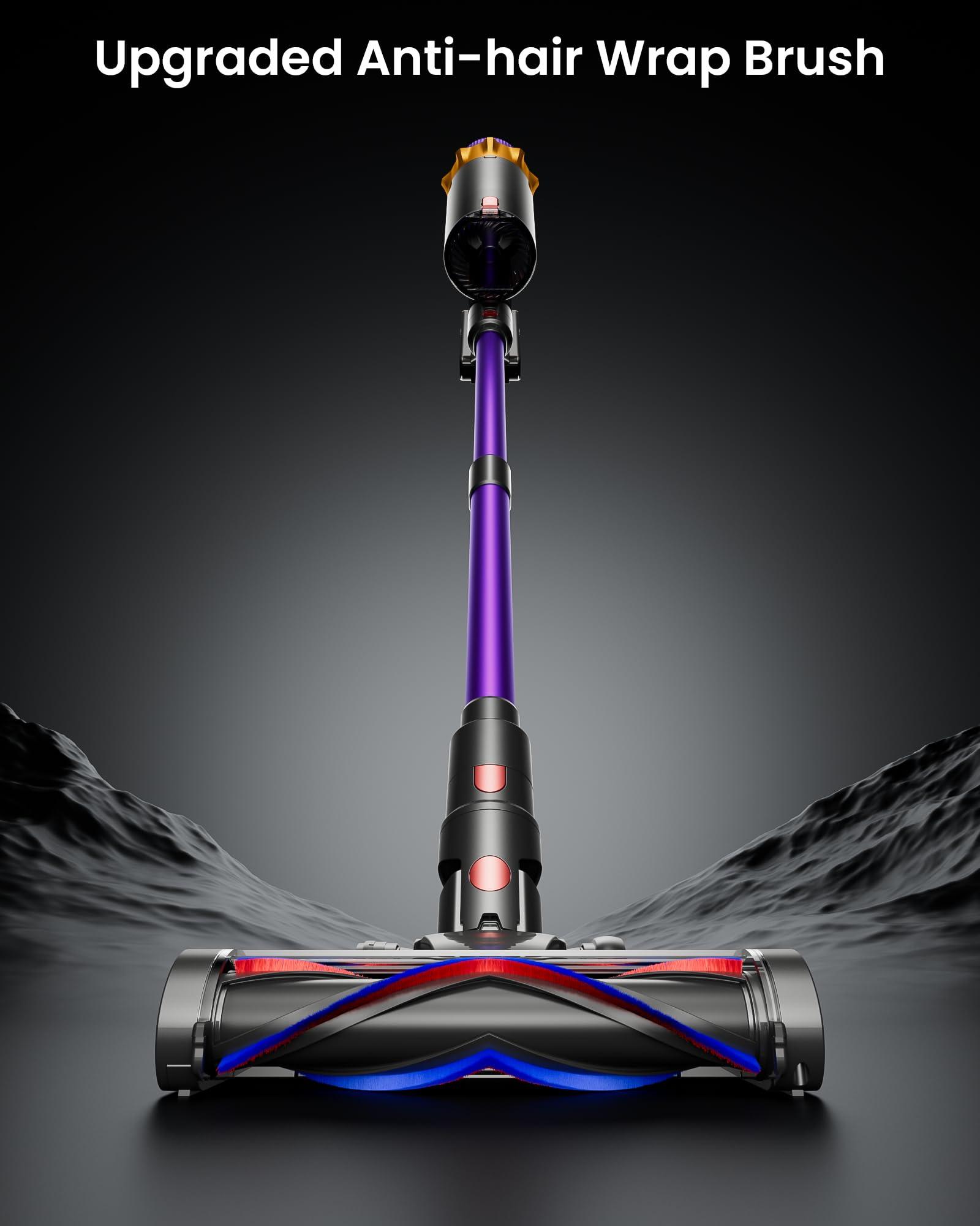 Cordless Vacuum Cleaner, 550W 45KPA 70 Mins Vacuum Cleaners for Home, Self-Standing Cordless Vacuum with Charging Dock Station, LED Display, Upgraded Anti-Tangle Stick Vacuum for Pet Hair/Carpet/Floor - Image 4