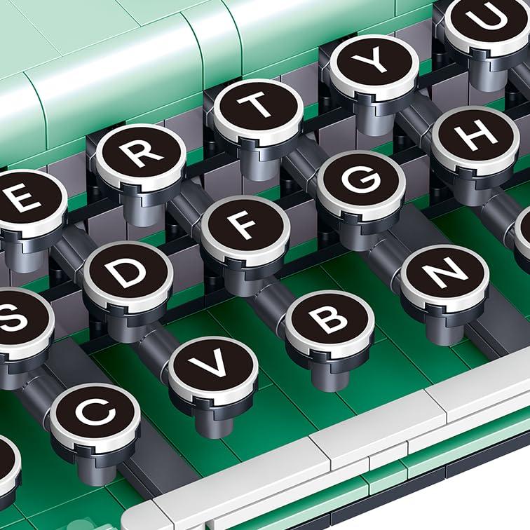 ELAICREE Ideas Retro Typewriter Building Set for Adults, 820PCS Classic Retro Series Typewriters Toys Model Best Nostalgic Gift - Image 3