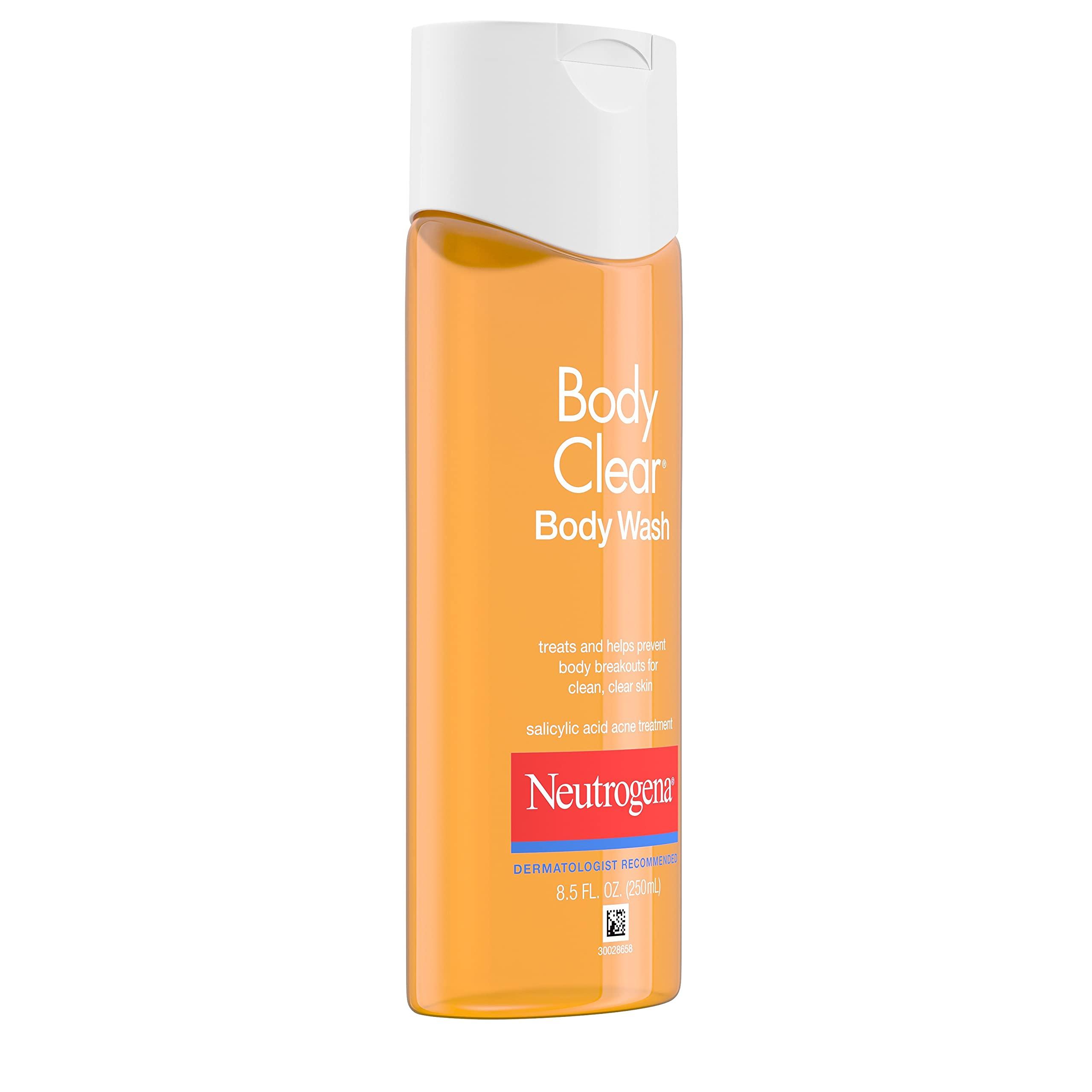 Neutrogena Body Clear Acne Body Wash with Glycerin & 2% Salicylic Acid Acne Medication, Oil-Free Acne Wash for Breakouts on Back, Chest & Shoulders, Non-Comedogenic, 8.5 fl. Oz, 3 Pack - Image 9