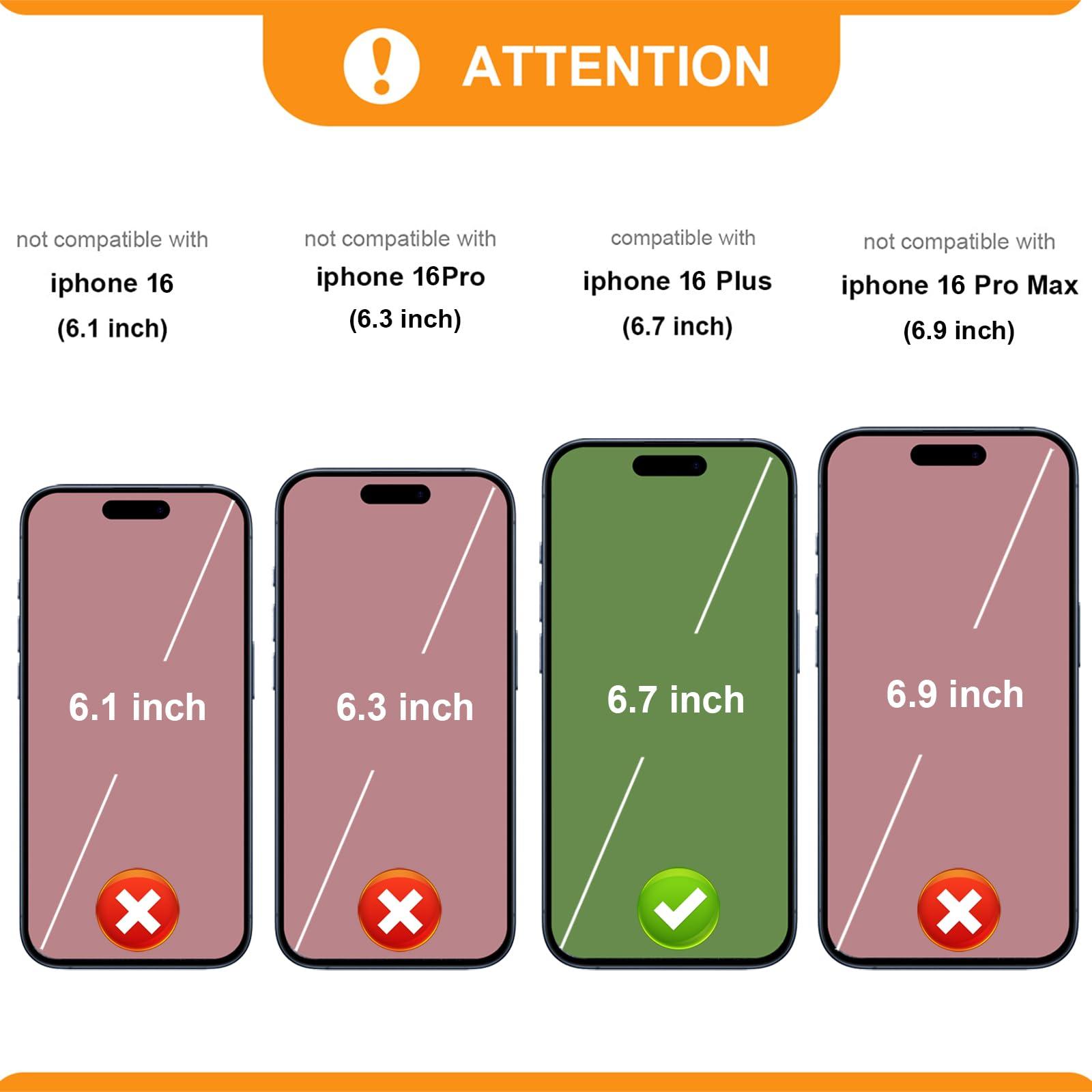 Bocasal Crossbody Wallet Case for iPhone 16 Plus, RFID Blocking PU Leather Zipper Handbag Purse Flip Cover, Kickstand Folio Case with Card Slots Holder Wrist Strap Lanyard 5G 6.7 Inch (Black) - Image 2