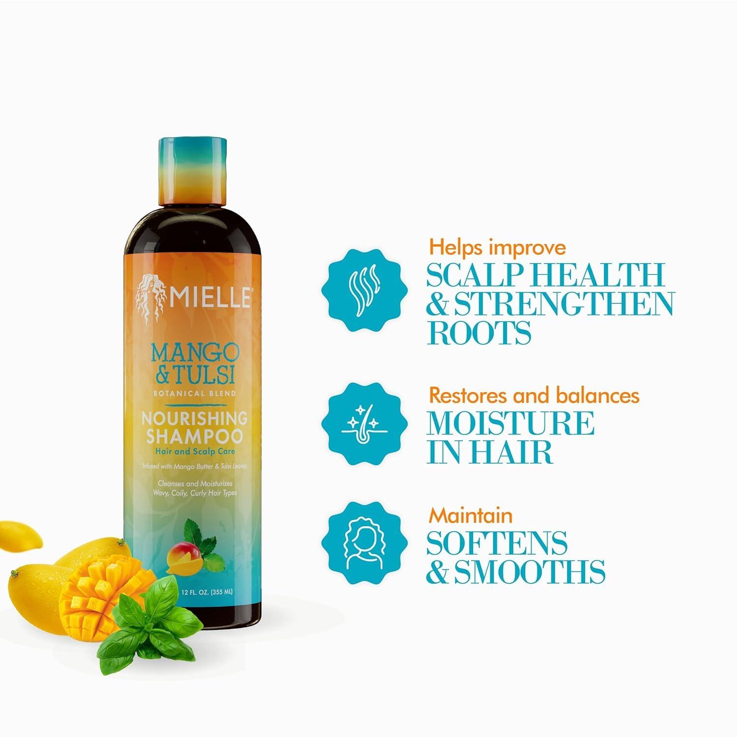 Mielle Organics Mango & Tulsi Nourishing Shampoo - Image 3
