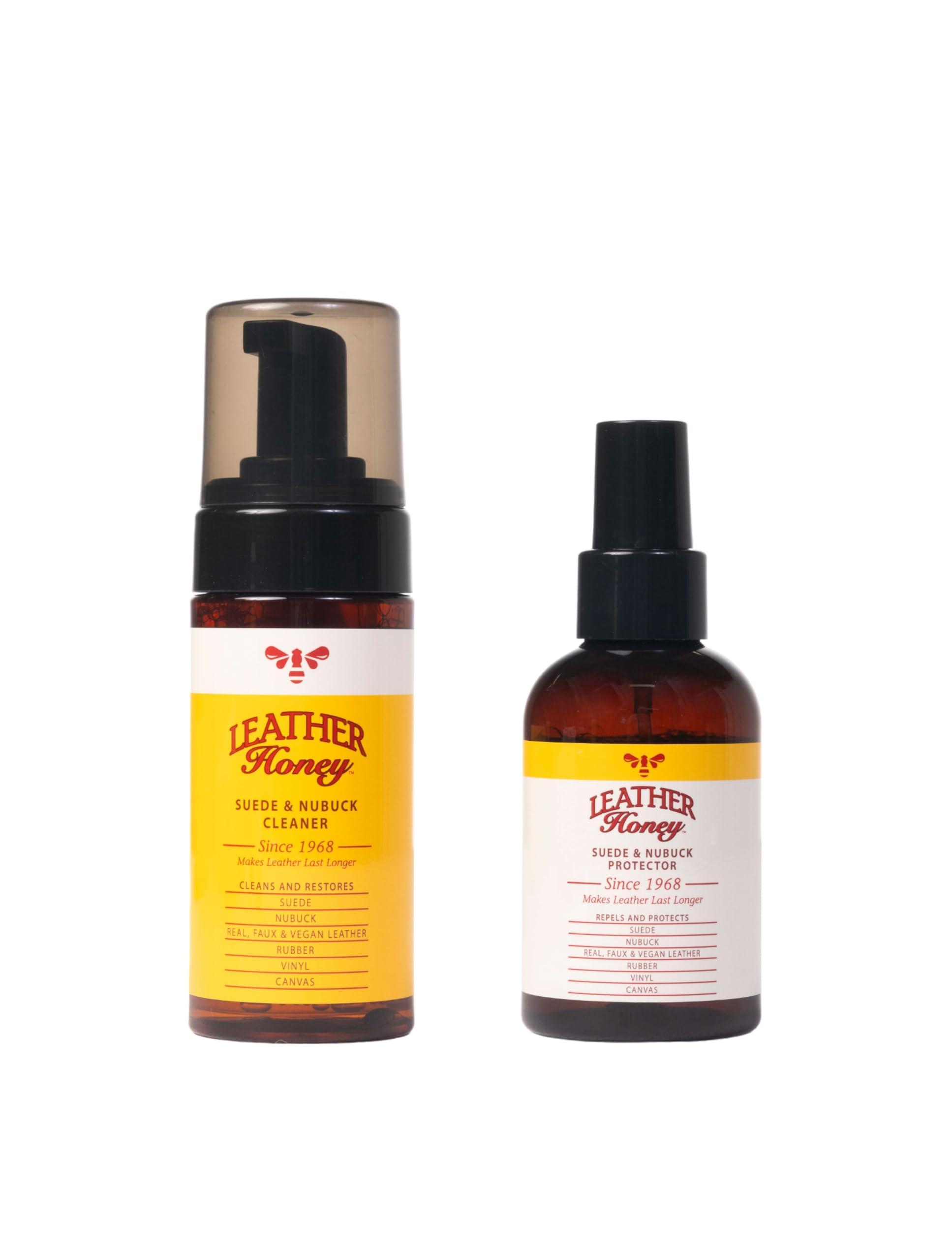 Leather Honey Suede & Nubuck Care Kit: Cleaner, Protector, Suede Brush & Eraser: Clean, Protect & Restore Shoes, Boots, Uggs, Furniture, Jackets, Bags and Apparel. Safe for Any Color - Image 2
