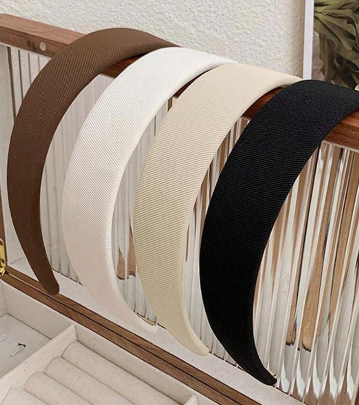 Headbands for Women Non Slip Trendy Headbands for Women’s Hair 1 inch Wide Cute Headband for Girls, Fall Head Bands Elastic Hair Bands for Womens Fashion Accessories for Women 4PCS - Image 2