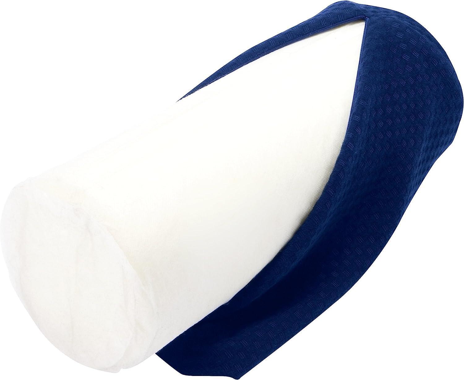 Carex Memory Foam Cervical Neck Pillow, Round - Contoured Design to Support Neck and Shoulders, Relieve Pain and Pressure, Neck Roll Pillow for Sleeping, Neck Pillow, Memory Foam Neck Pillow - Image 5