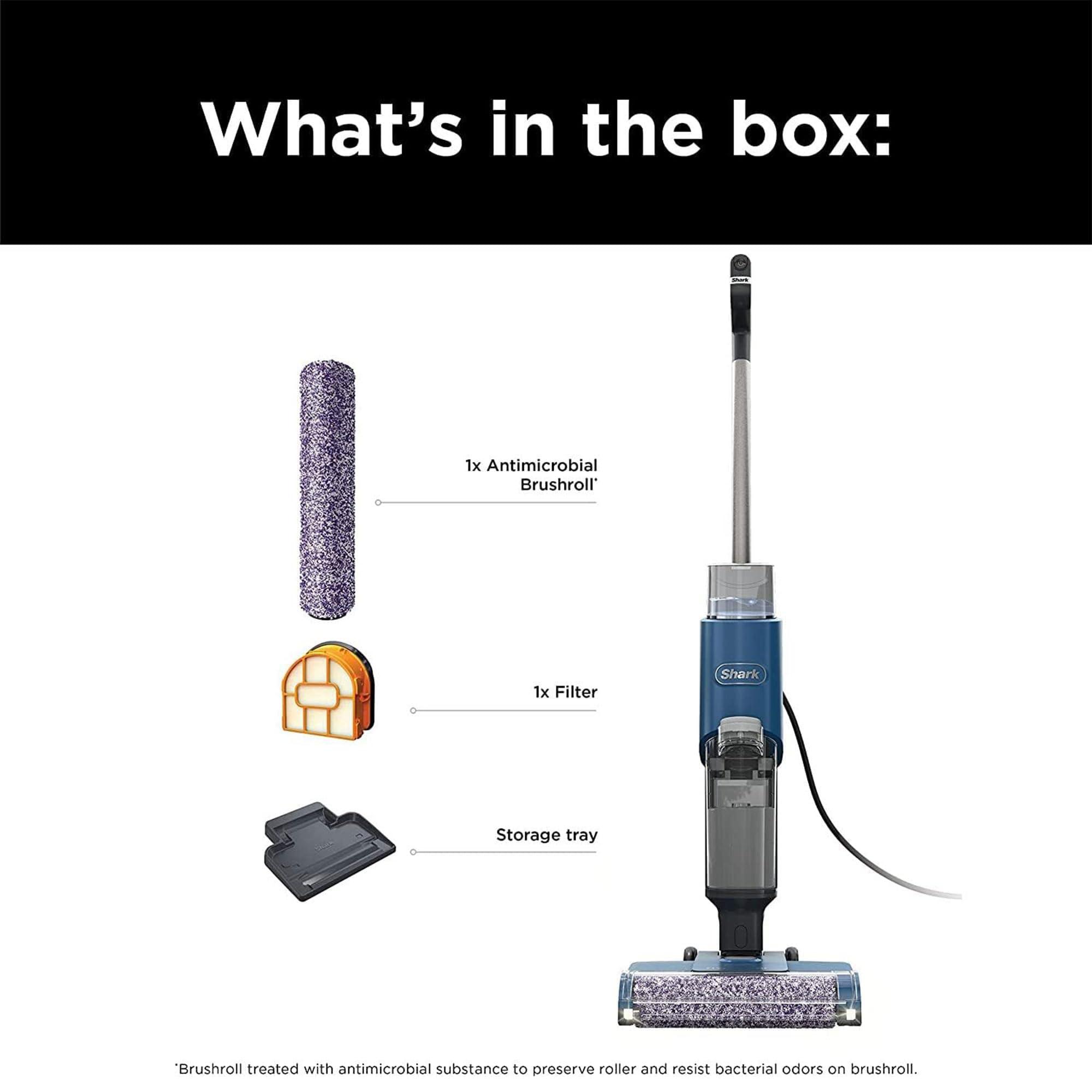 SHARK WD101 HydroVac XL 3-in-1 Vacuum, Mop & Self-Cleaning System for Multi-Surface Cleaning, Perfect Hardwood, Tile, Marble, Area Rug More, Corded, Navy (Renewed) - Image 5