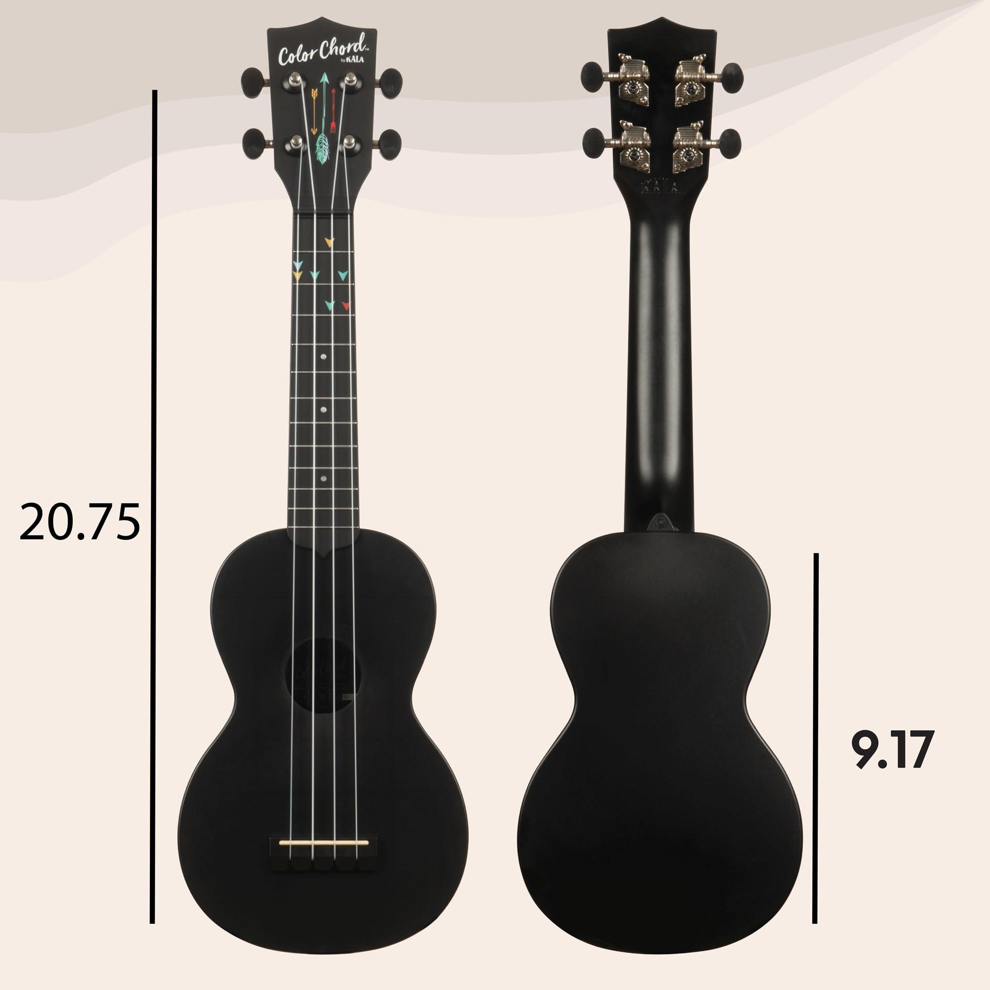 Kala Brand Music Co., 4-String Ukulele, Black, Soprano (Kala-LTP-CC-S) - Image 4
