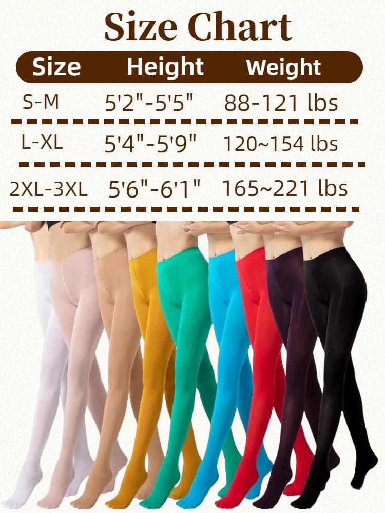leg elegant Women's 80 Den Microfiber Soft Opaque Tights Pantyhose - Image 6