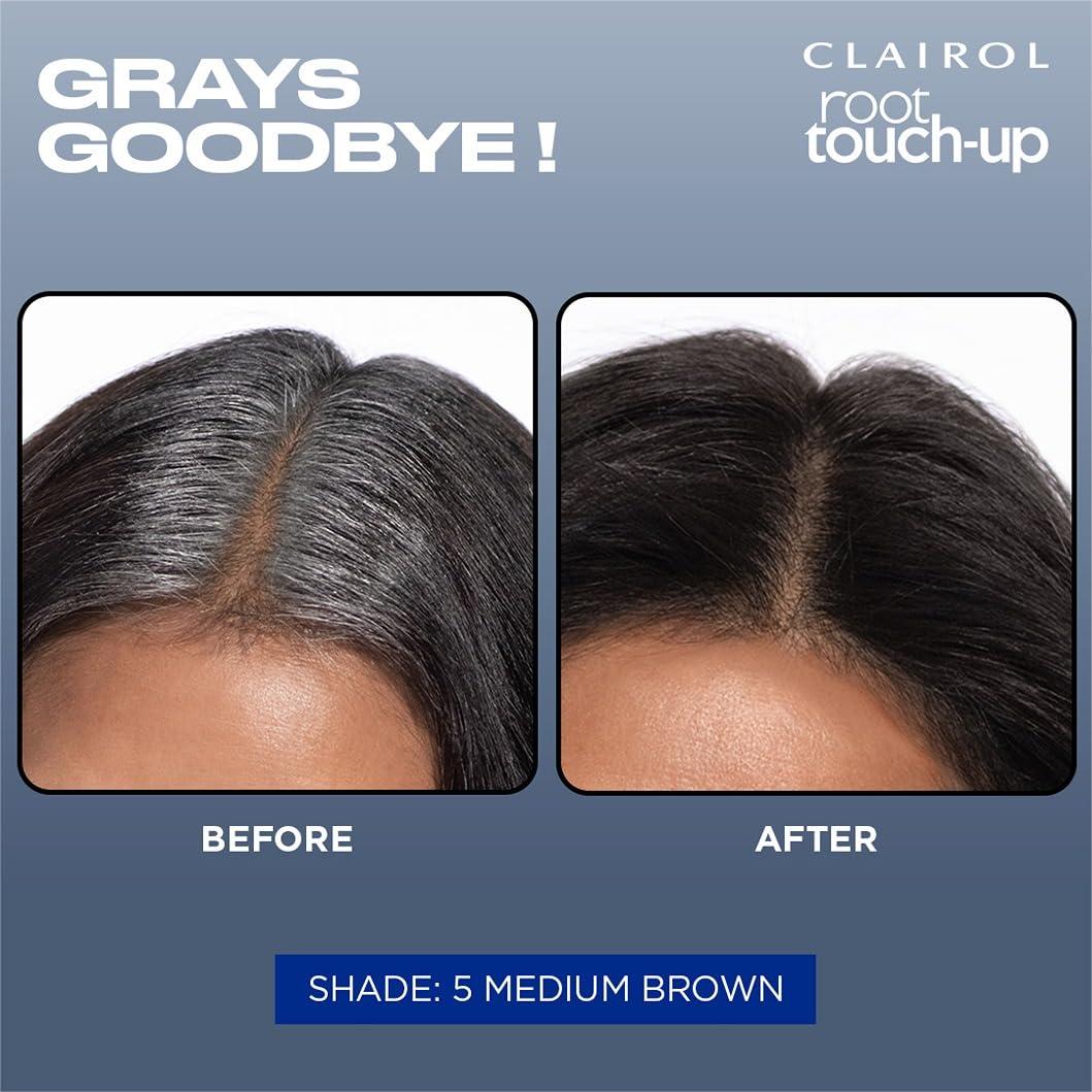 Clairol Root Touch-Up by Nice'n Easy Permanent Hair Dye, 5 Medium Brown Hair Color, (Pack of 1) - Image 6
