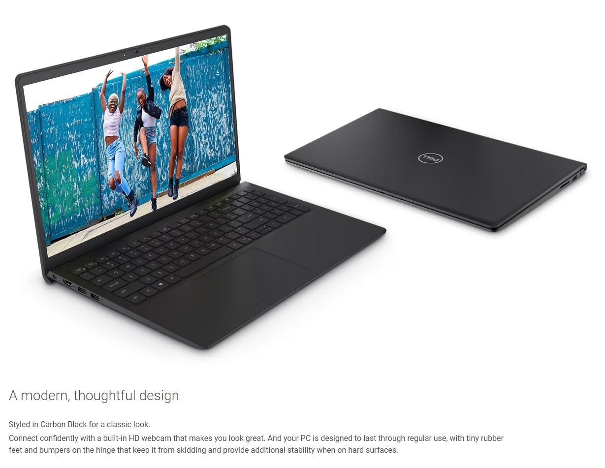 Dell 2023 Inspiron 15 Business Laptop, 15.6" 1920x1080 FHD, 12th Gen Intel i5-1235U 4.4 GHz,16G RAM, 512G SSD, Win 11 Pro, Webcam, Bluetooth, Carbon Black - Image 5