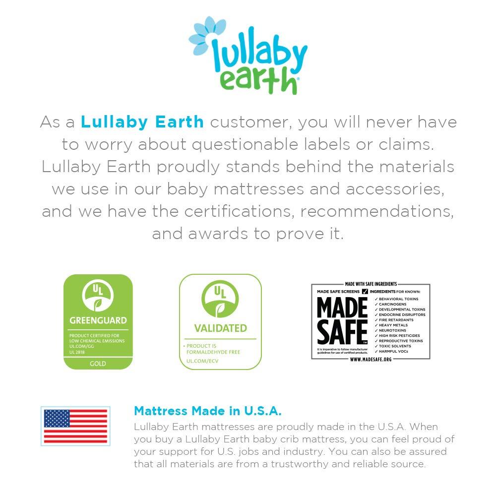 Lullaby Earth Non-Toxic Crib Mattress - Waterproof - Fits Standard Baby and Toddler Bed, White - Image 5