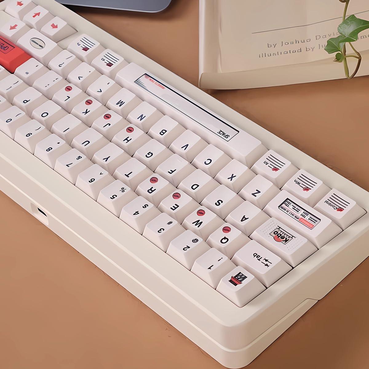 Sumgsn 152 Keys White PBT Keycap, Cherry Profile Keycaps, Cute Keycaps, Custom Keycap Set for Mechanical Keyboard 60% 75% 100% - Image 4