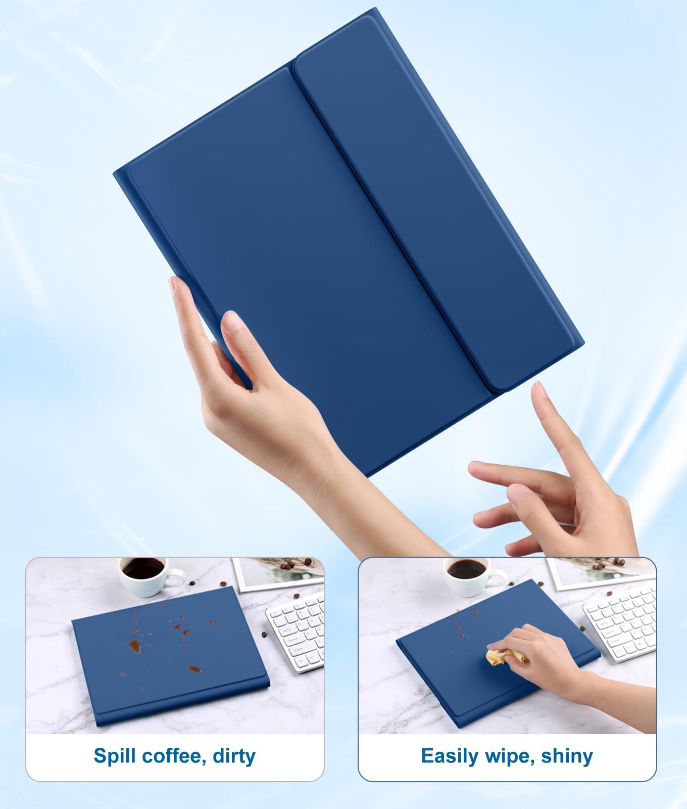 Harvopu Compatible for iPad 11th 10th Generation Case with Keyboard, Folio Cover with Pencil Holder, Multi-Touch Trackpad, 7 Color Backlit, Detachable Keyboard for iPad (A16) 11th/10th Gen (Navy Blue) - Image 5