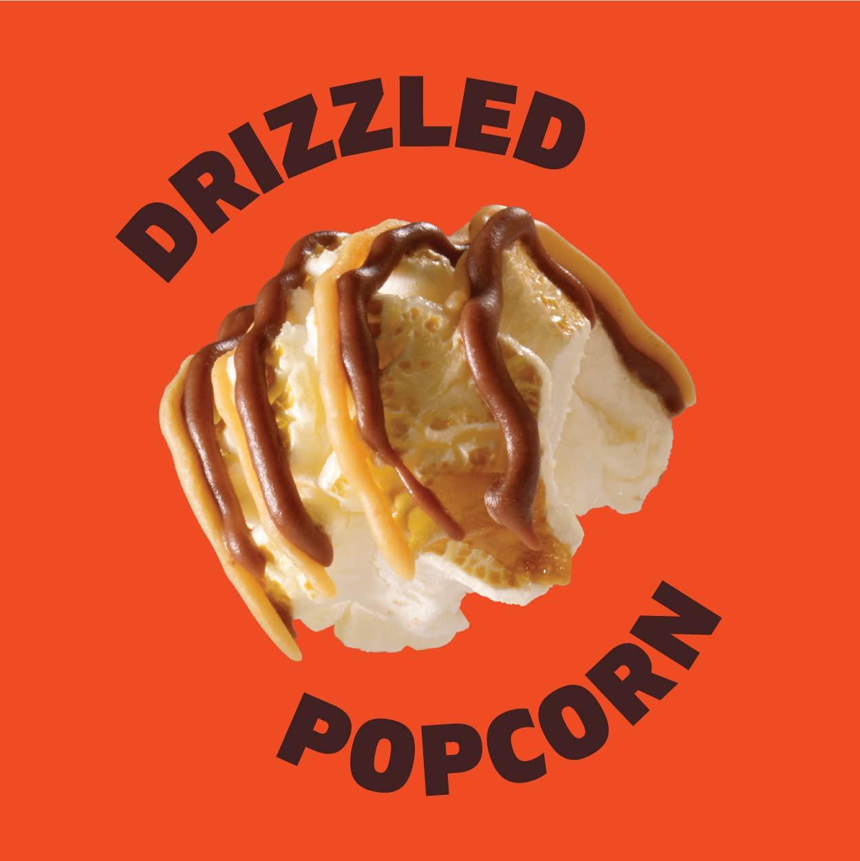 Reese's Popcorn, 5.25oz Grocery Sized Bag, Popcorn Drizzled in Reese's Peanut Butter and Chocolate, Ready to Eat, Savory Snack, Sweet and Salty - Image 3