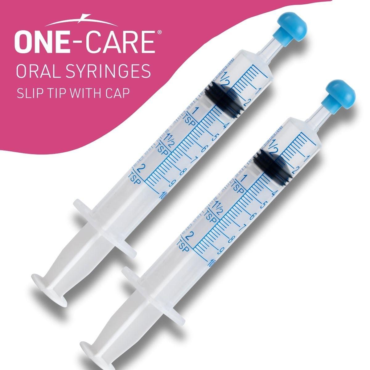 ONE-CARE 10ml Oral Syringe with Cap - Sterile, Individually Wrapped - 100 Syringes, Slip Tip, Uses include oral administration of medicine for infants, adults and animals - Image 8