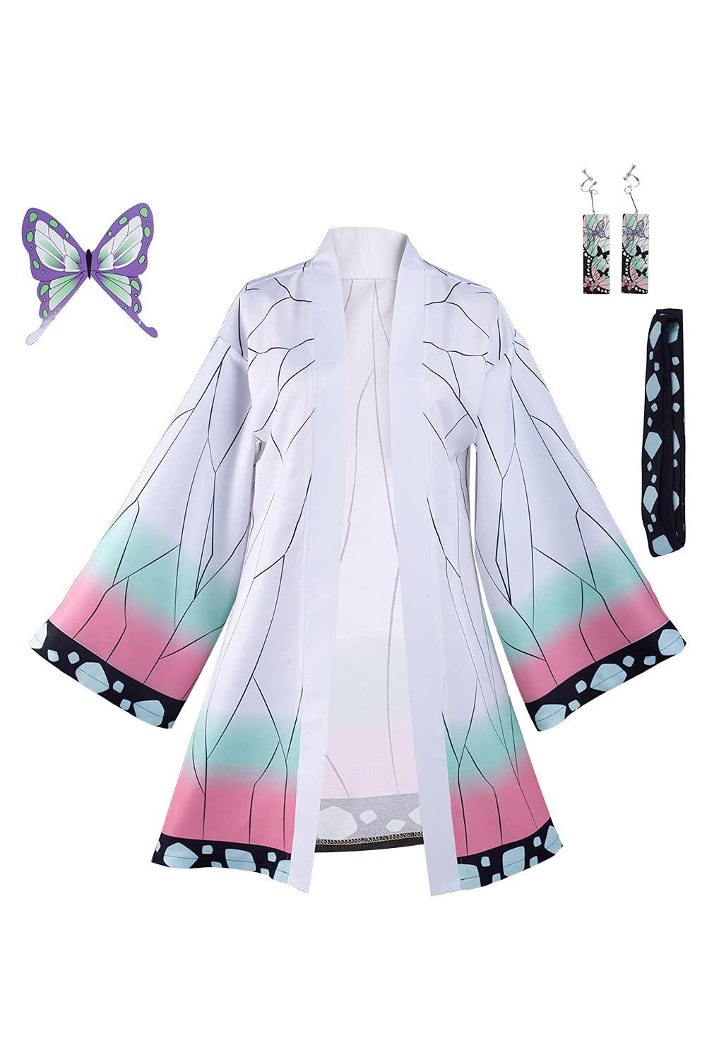 Haydory Women Kochou Shinobu/Agatsuma Zenitsu/Rengoku Kyoujurou Cloak Cosplay Costume Kimono Cape Robe Halloween Suit Adult - Image 2