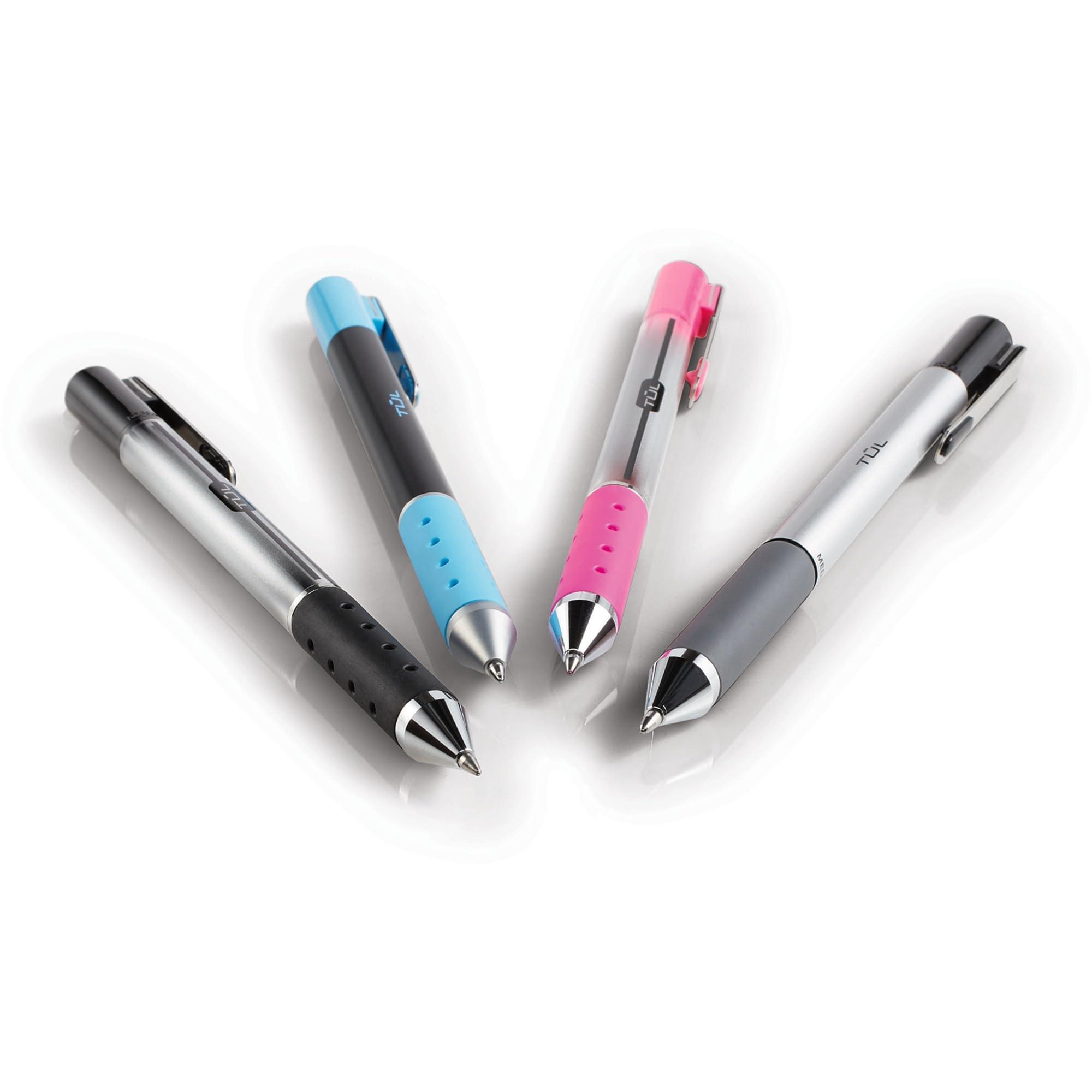 TUL WHJJK Retractable Gel Pens, Bullet Point, 0.7 mm, Gray Barrel, Assorted Standard and Bright Ink Colors, Pack of 14, SG_B01NBW93N6_US - Image 3