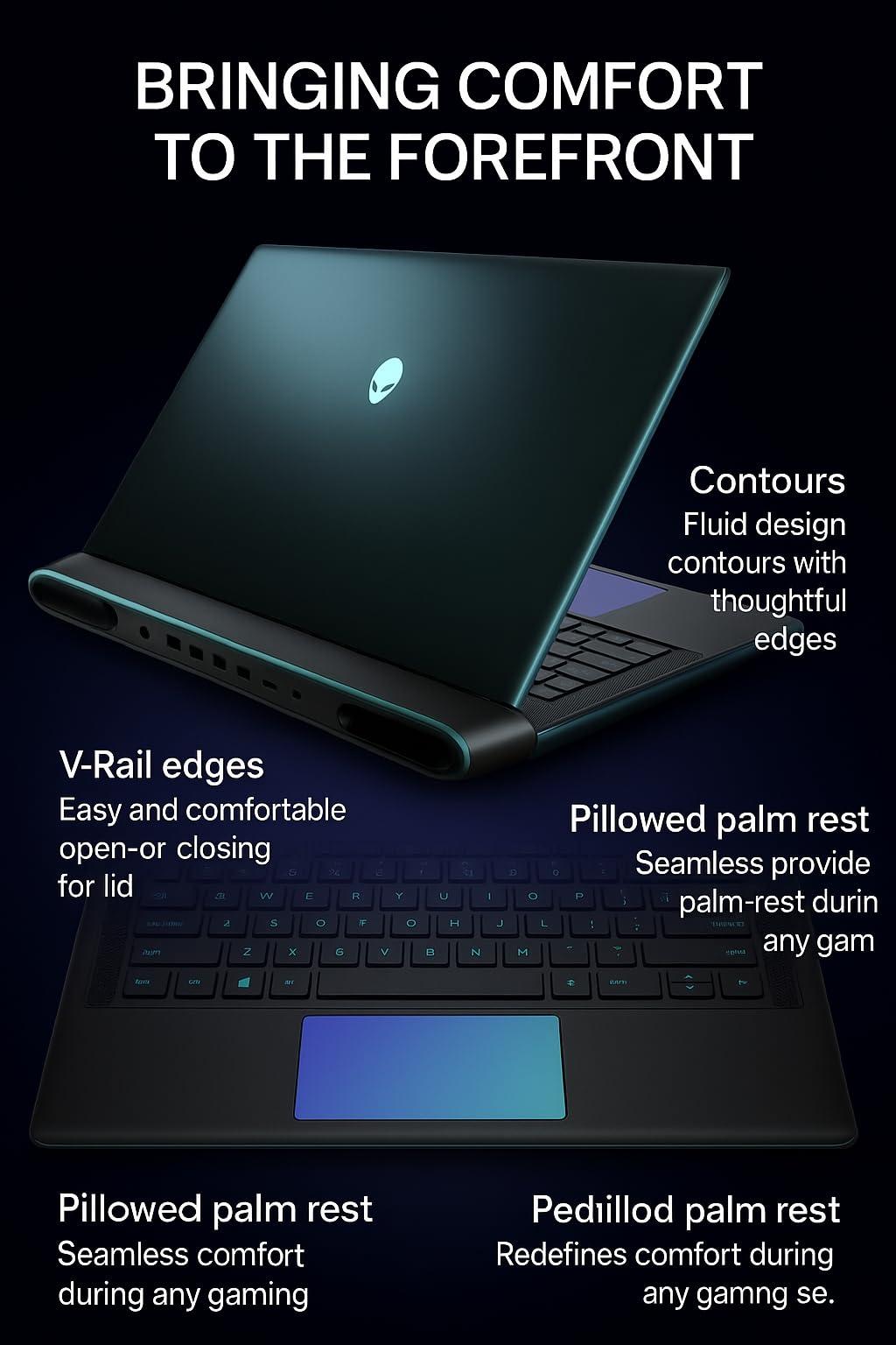 Alienware 18 Area-51 Gaming Laptop - Intel Ultra 9 275HX (24-Core, Up to 5.4GHz), RTX 5080 GDDR7, 16" 2.5K QHD+ 300Hz, 64GB DDR5, 8TB SSD, Backlit KB, w/DVD Drive, Win 11 Pro, Office Lifetime - Image 2