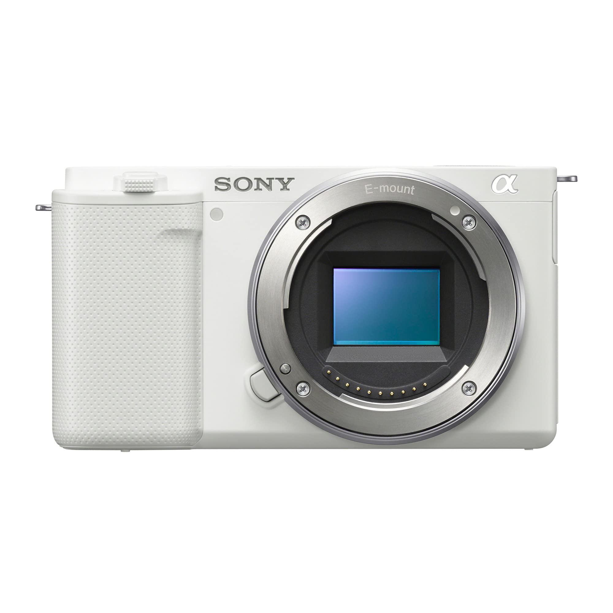Sony Alpha ZV-E10 - APS-C Interchangeable Lens Mirrorless Vlog Camera - White - Image 3