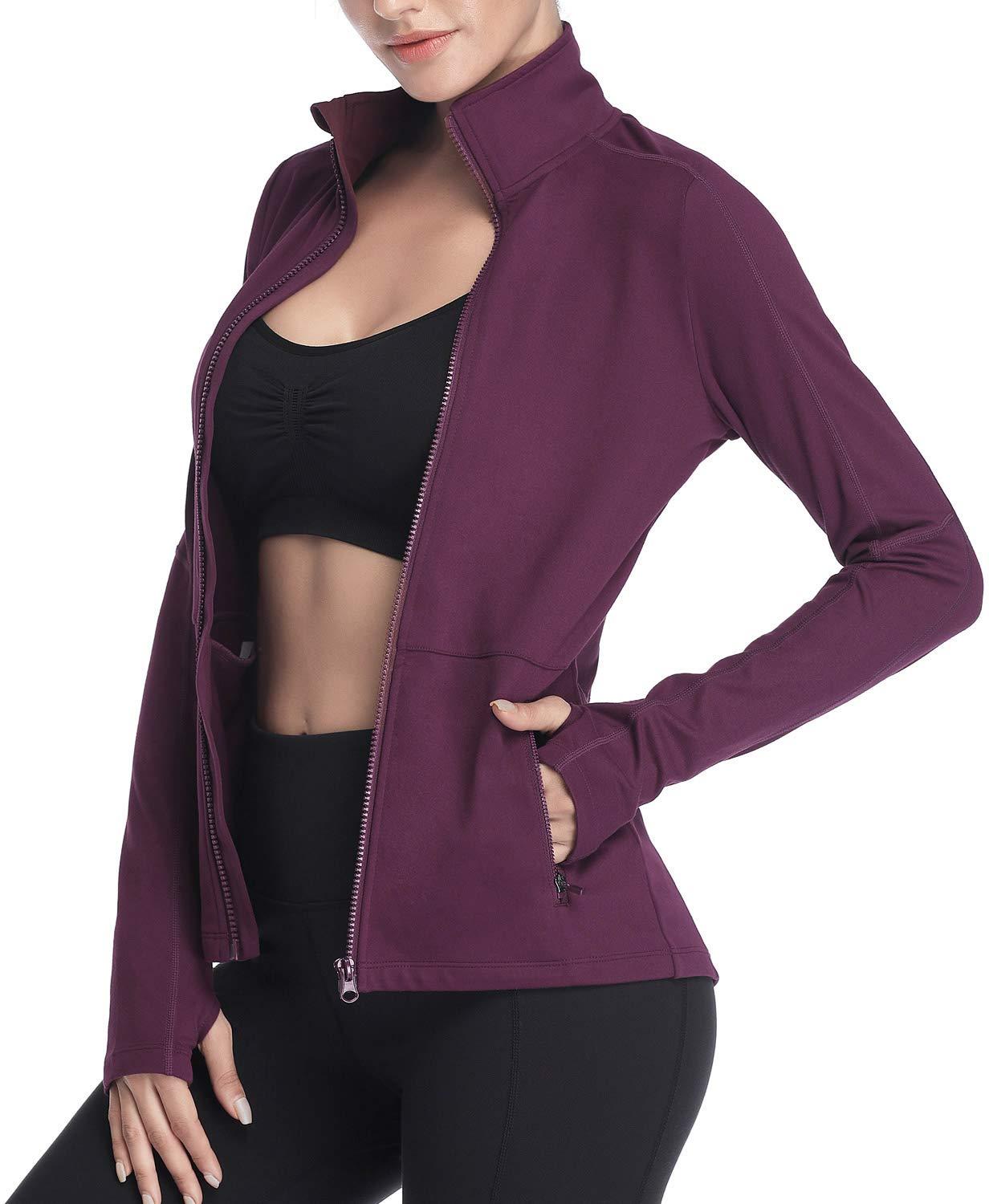 VUTRU Women's Workout Yoga Jacket Full Zip Running Track Jacket - Image 5