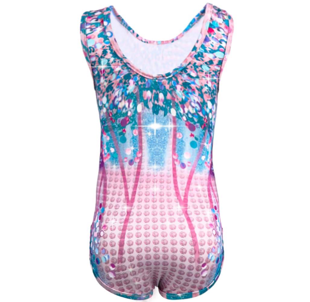 Kids Singer Star Costume for Girls Musical Dance Rhinestone Bodysuit Set Concert Party Cosplay 2-12 Years - Image 3