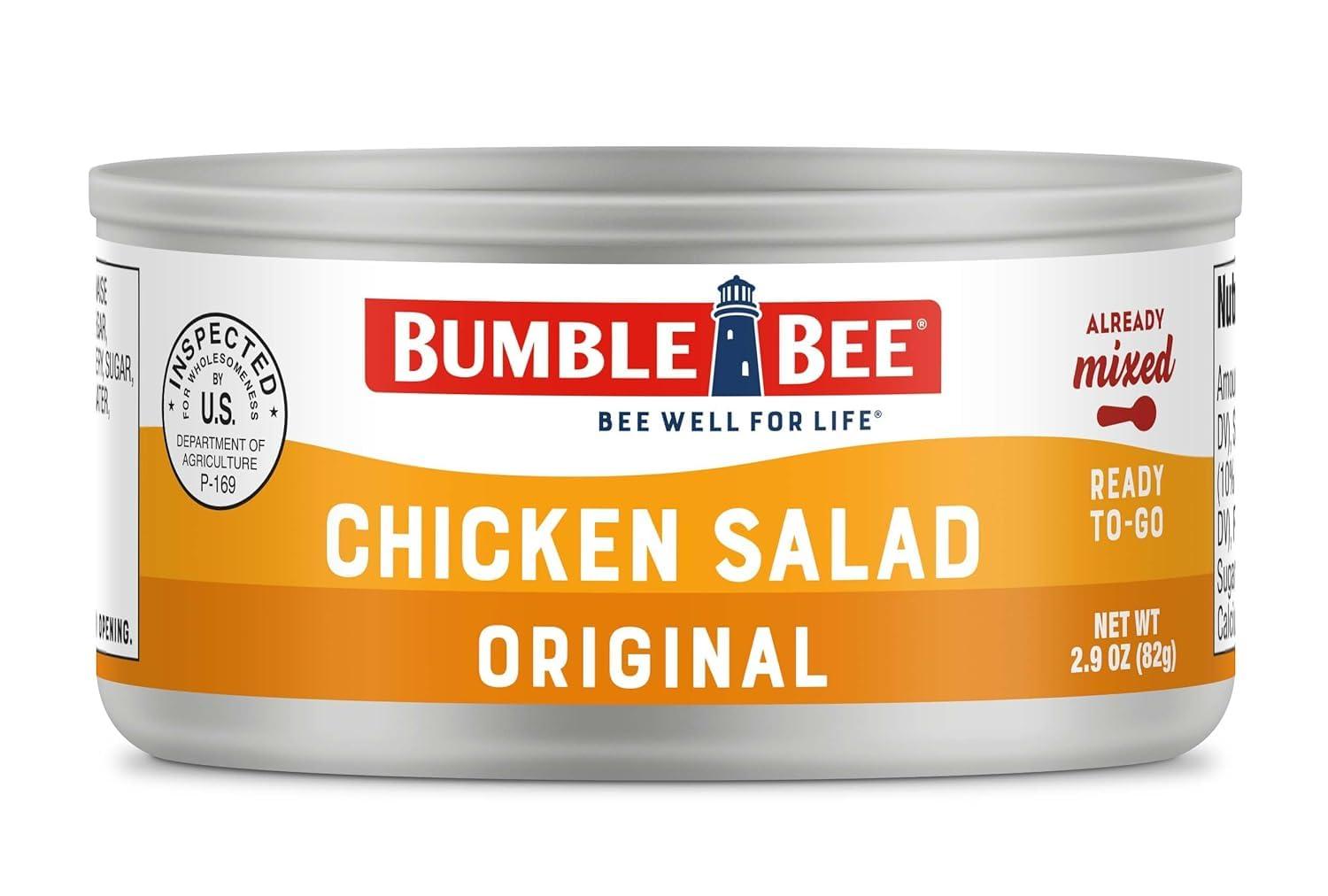 Bumble Bee Snack on the Run Chicken Salad with Crackers Kit, 3.5 oz (Pack of 12) - Ready to Eat, Spoon Included - Shelf Stable & Convenient Protein Snack - Image 7