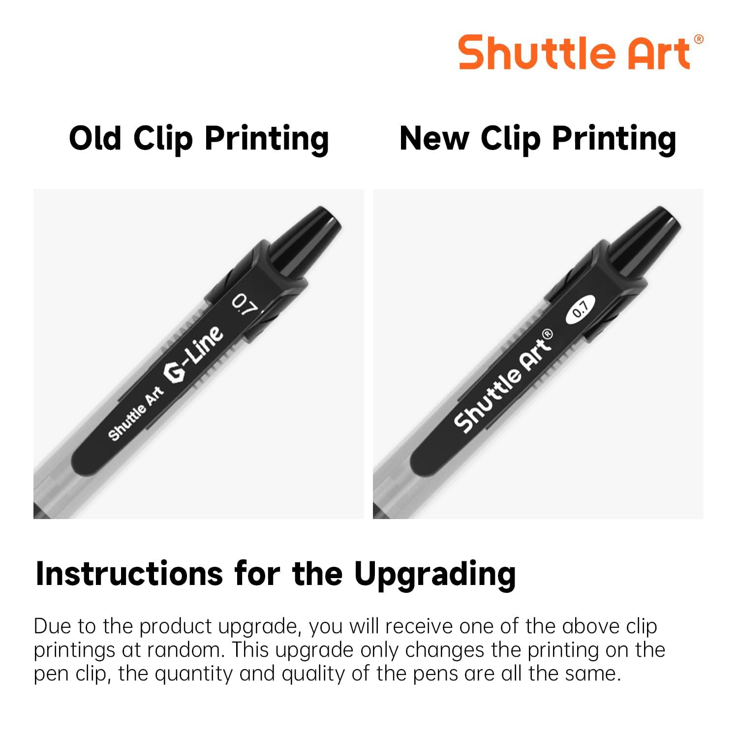 Shuttle Art Black Gel Pens, 70 Pack Retractable Medium Point Rollerball Gel Ink Pens Smooth Writing with Comfortable Grip for Office School Home Work - Image 9