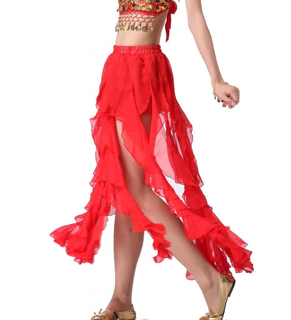 ZLTdream Belly Dance 16PCS-Curling Jellyfish Skirt for Girls andWomen Belly Dancing Outfits - Image 2