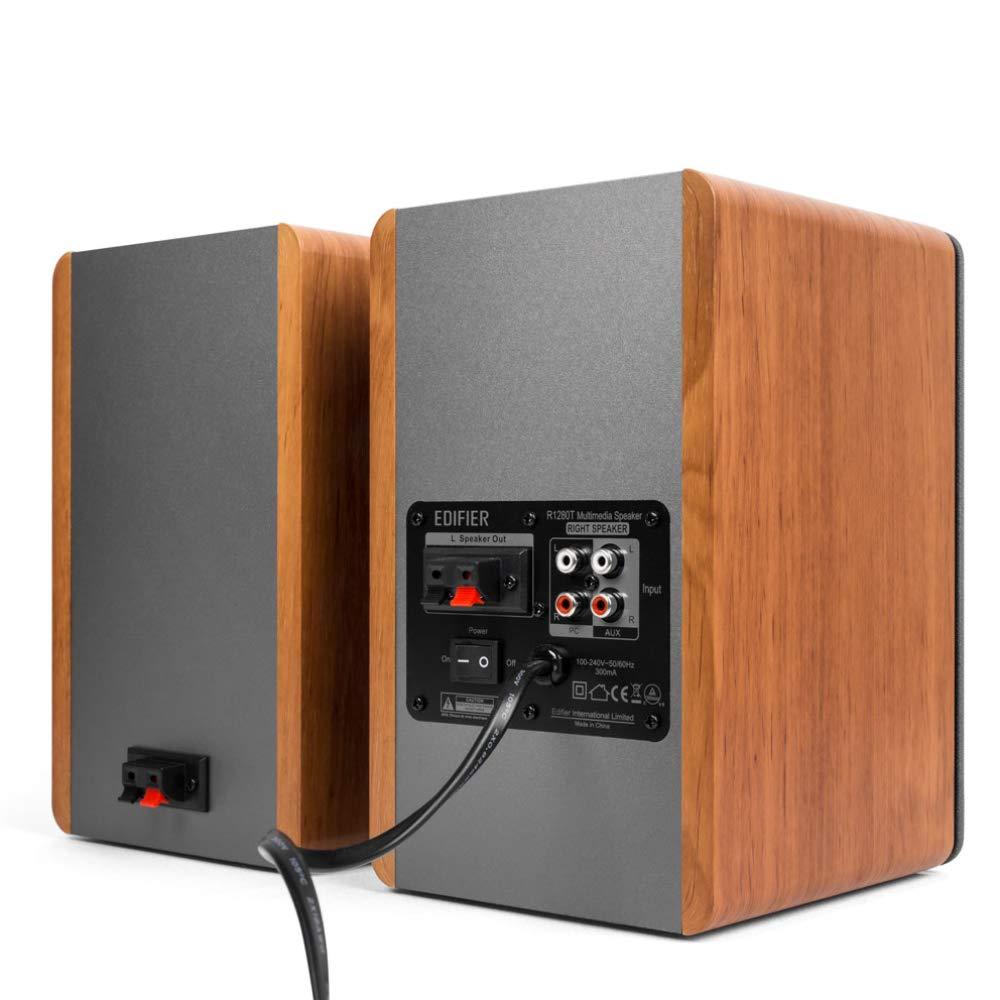 Edifier R1280T Powered Bookshelf Speakers - 2.0 Active Near Field Studio Monitor Speaker - Wooden Enclosure - 42 Watts RMS Power - Image 2