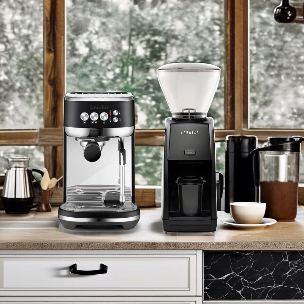 Breville Bambino Plus Espresso Machine Bundle w/ Baratza Encore ESP Espresso Grinder | Black | BEP501BTR1BNA1 - Image 5