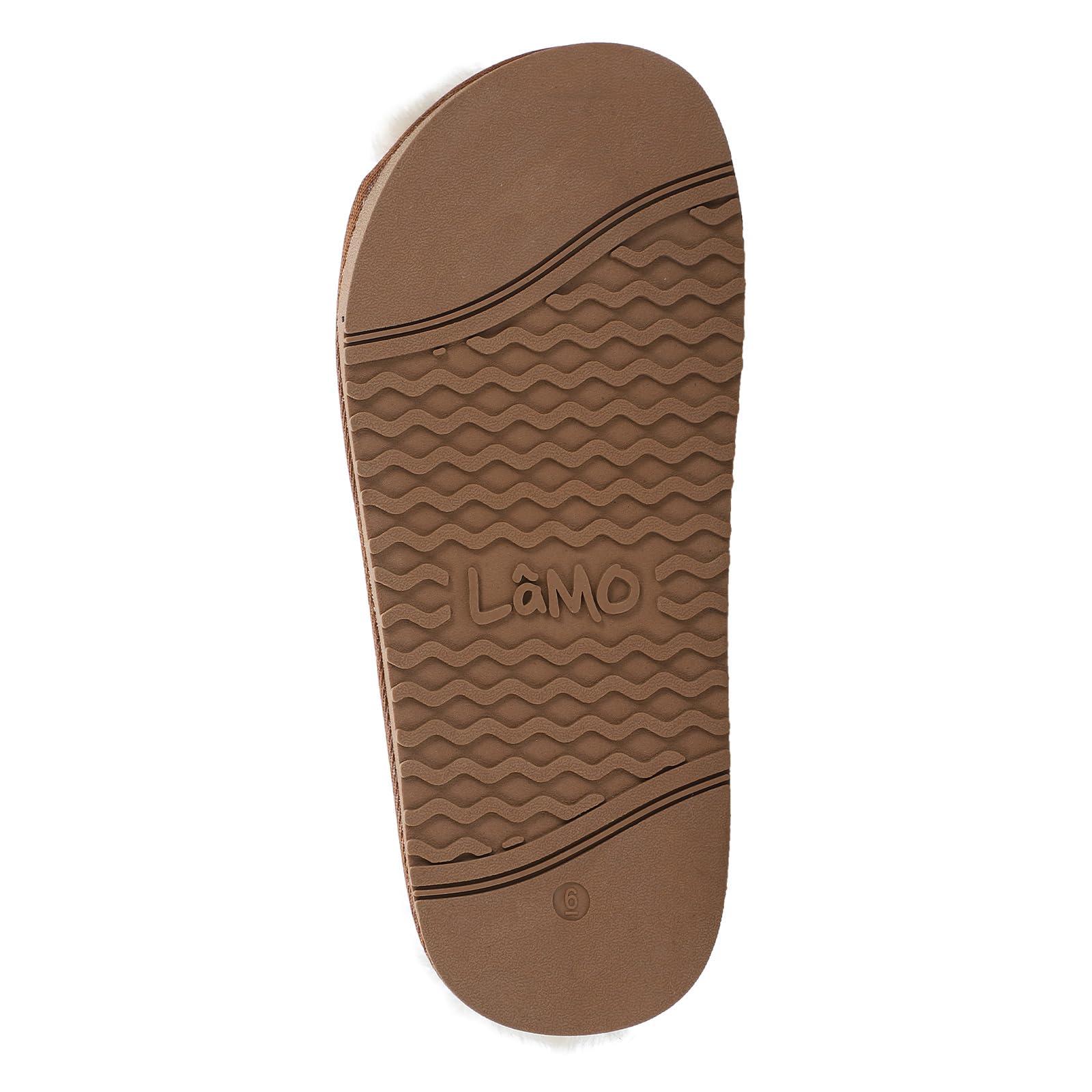 Lamo Womens Apma Open Toe Wide Slip On Casual Slippers Casual - Brown - Image 8