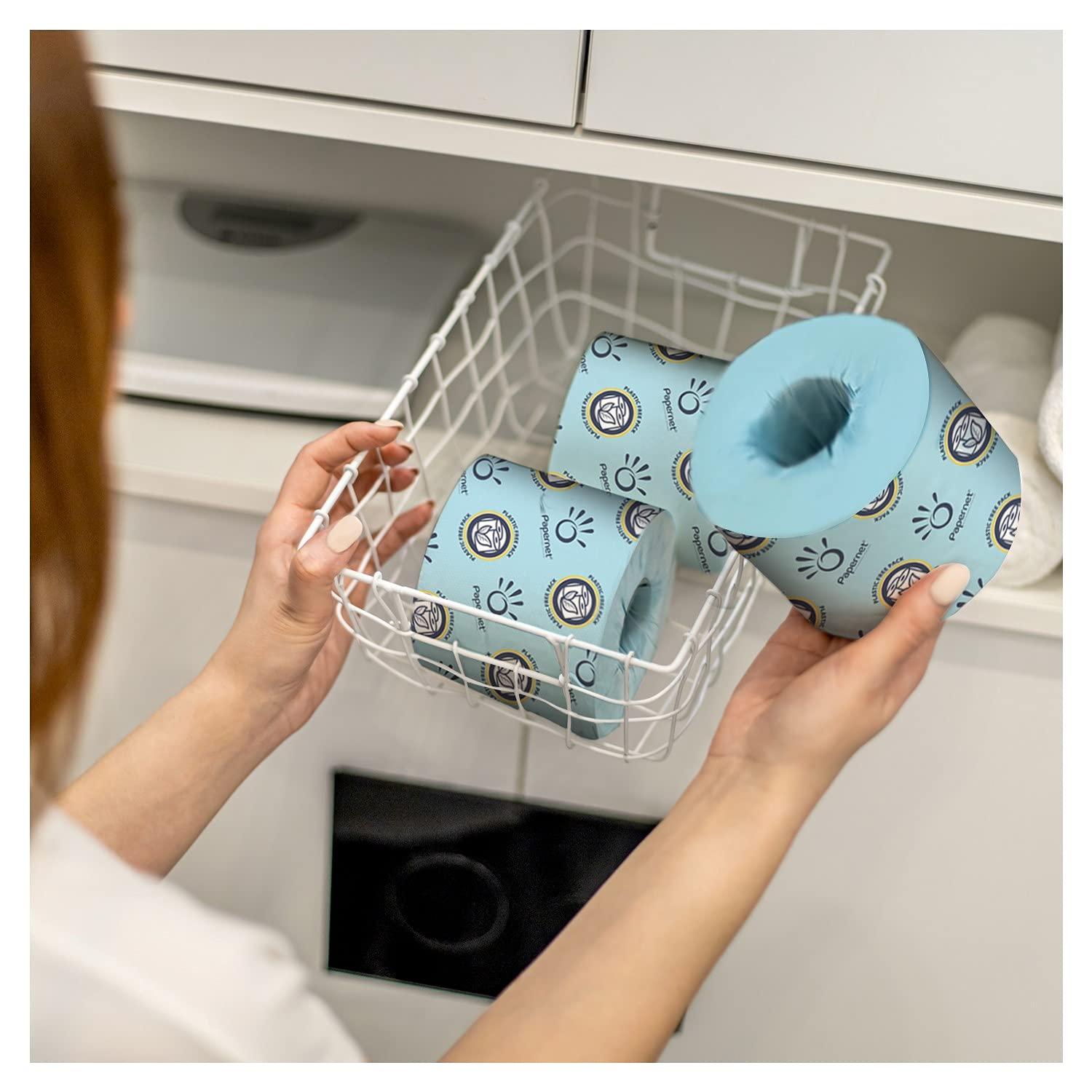 Papernet Toilet Tissue 48 Single Rolls with 400 Premium Quality Sheets per roll | Compatible with Universal Dispensing System | 2 ply 400 sheets 4.1” x 4.0” - Image 6