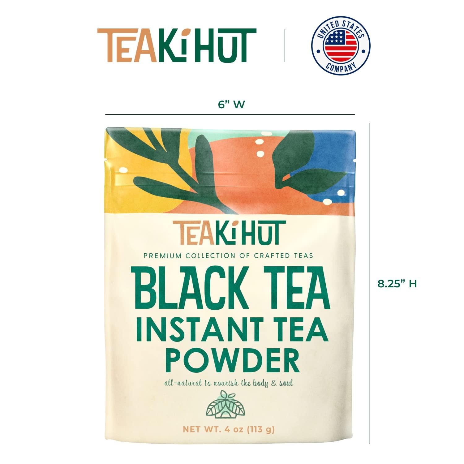 TEAki Hut Instant Black Tea Powder, 4 oz, Black Tea Powdered BlackTea for Hot and Cold Beverages, Refreshing Instant Tea Powder, Unsweetened Tea, 113 Servings - Image 7