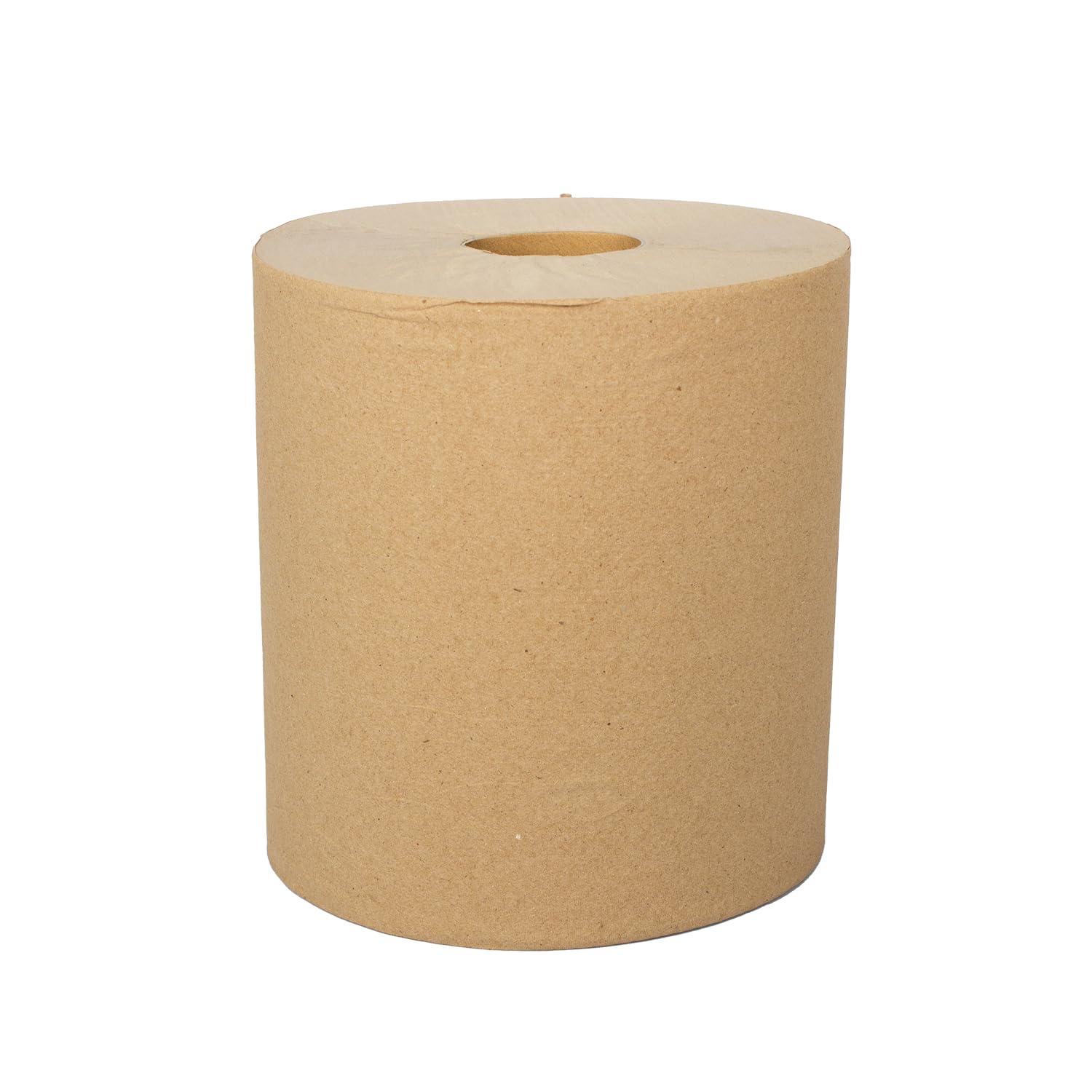 Karat Commercial Paper Towel Rolls, Absorbent & Sturdy for High Traffic Areas, Kraft (Pack of 6) - Image 2