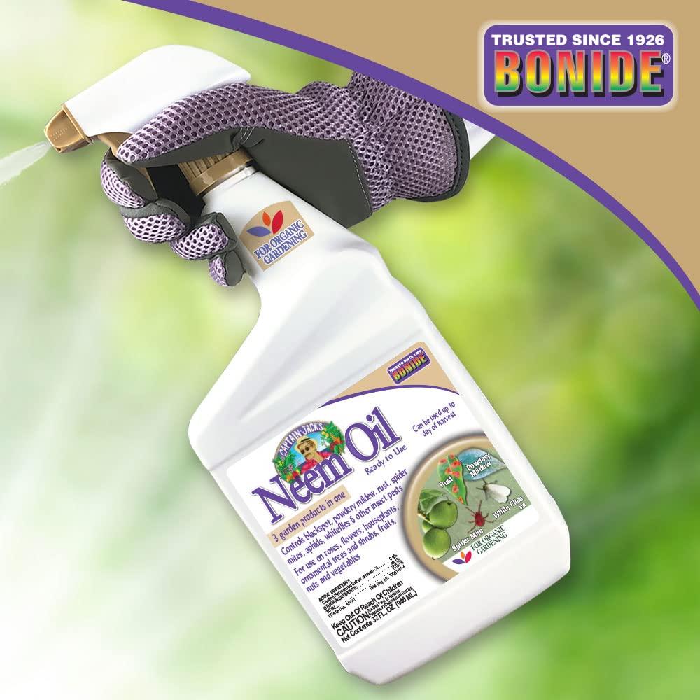 Bonide Captain Jack's Neem Oil, 32 oz Ready-to-Use Spray, Multi-Purpose Fungicide, Insecticide and Miticide for Organic Gardening - Image 9