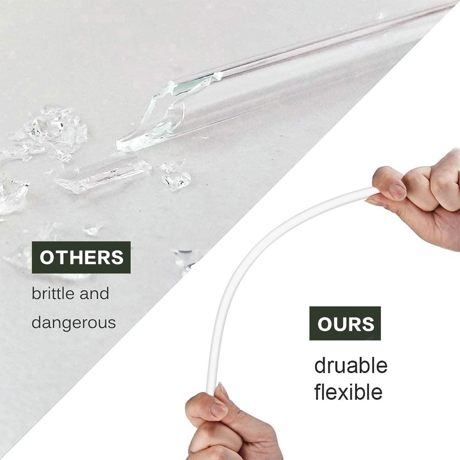 Replacement Straw Compatible with Stanley 40 oz 30 oz Cup Tumbler, 6 Pack Reusable Straw with Cleaning Brush, Plastic, Clear - Image 5