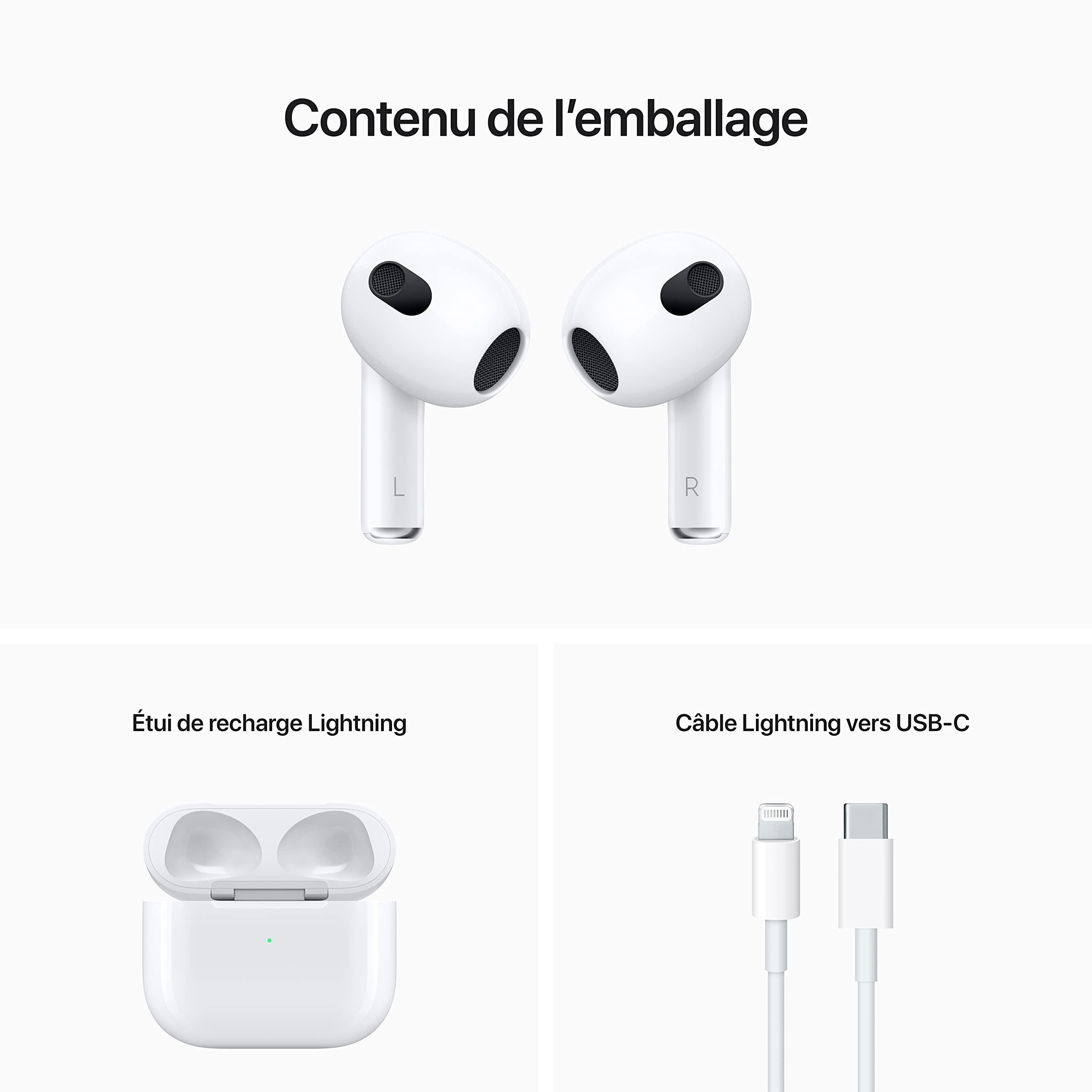 Apple AirPods with Lightning Charging Case (3rd Generation) (Renewed) - Image 6