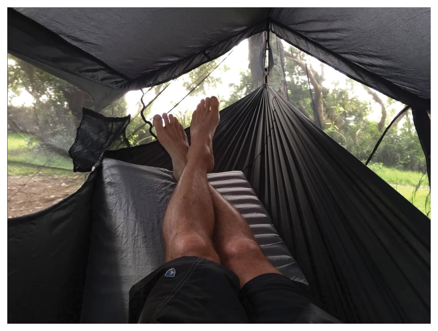 Hammock Bliss Sky Tent 2 - A Revolutionary 2 Person Hammock Tent – Waterproof and Bug Proof Hanging Tent Provides Spacious and Cozy Shelter for 2 Camping Hammocks – Embrace Hammock Camping Comfort - Image 6