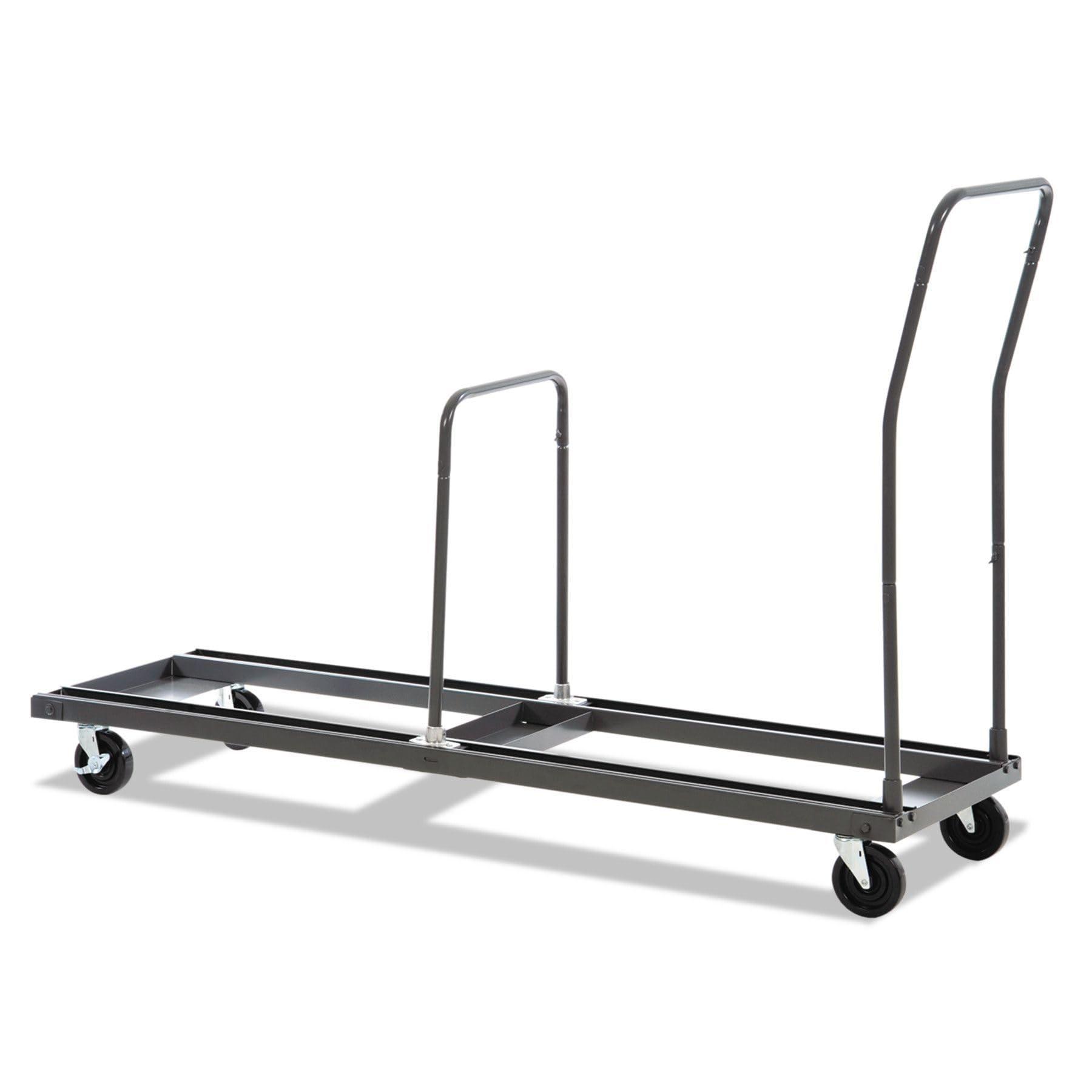 Alera Chair and Table Cart, 20-3/4w x 50-5/8d to 75-3/8d, Black - Image 4
