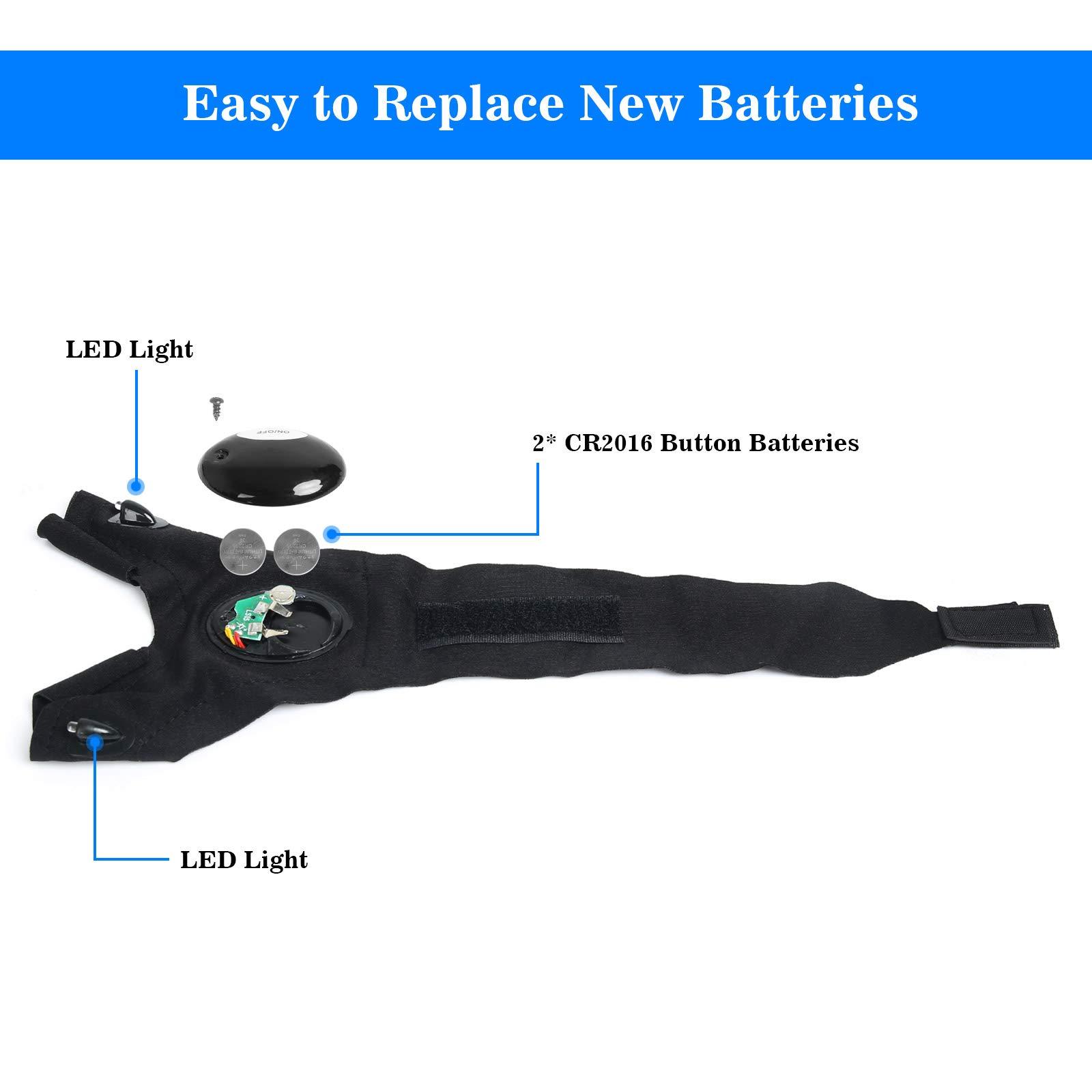 MOIPEJO LED Flashlight Gloves, Gifts for Men Him Boyfriend Husband, Cool Gadget Finger Lights Waterproof for Camping Fishing Repairing, Fathers Day Christmas Birthday Gift - Image 7