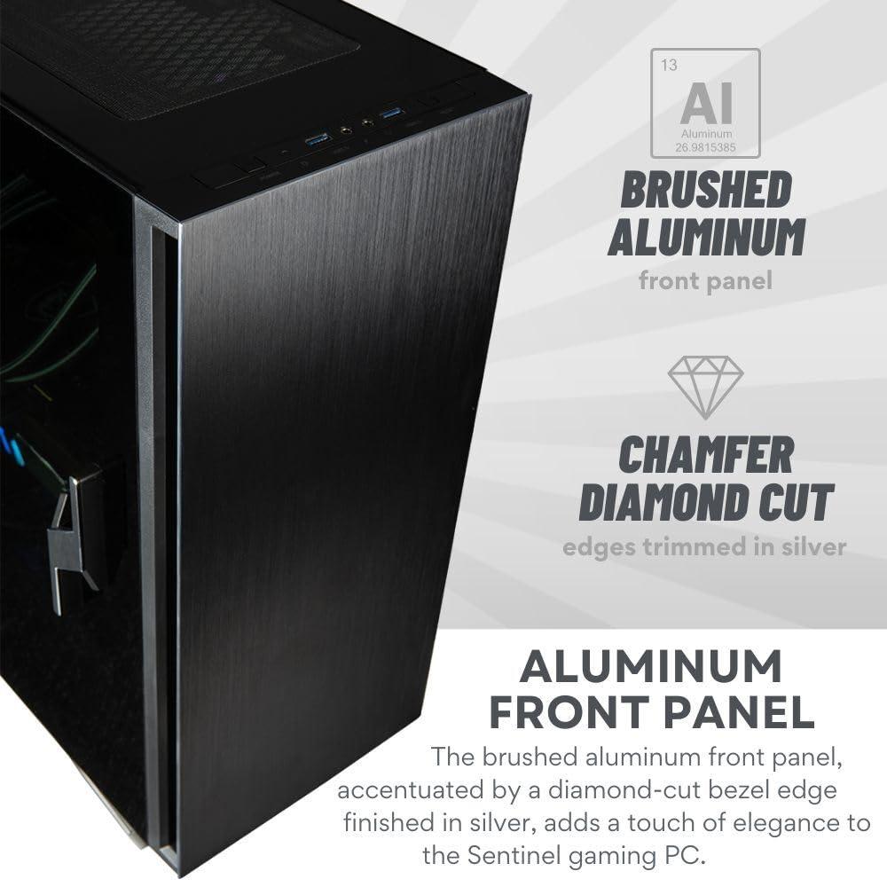 Sentinel Gaming Desktop - NVD GeForce RTX 5090 32GB, AMD 8-Core Ryzen 7 9800X3D Processor, 96GB DDR5 RAM, 2x2TB Gen4 NVMe SSD, WiFi 6E, Windows 11 Pro - Tower Gamer Computer - Image 6