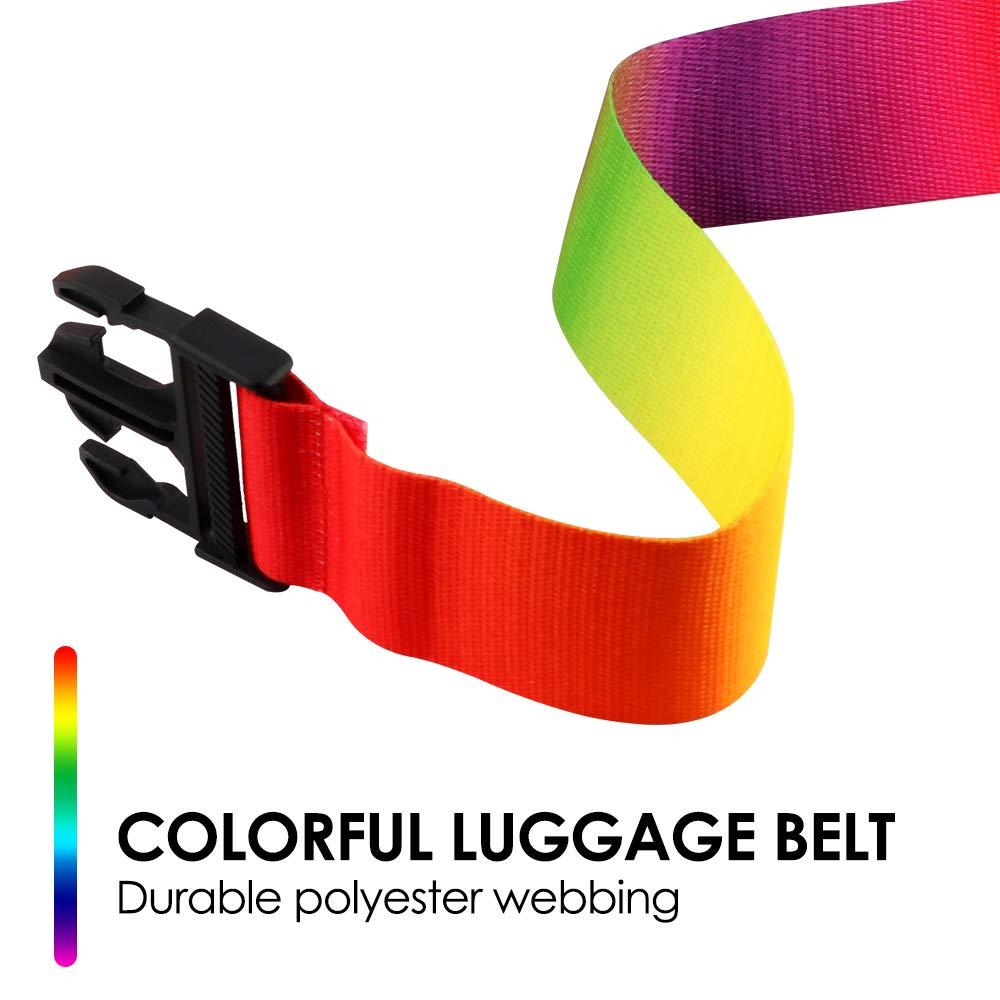 Adjustable Travel Luggage Strap Suitcase Belt Travel Bag Accessories 1.96 in W x 6.23 ft L - Image 2