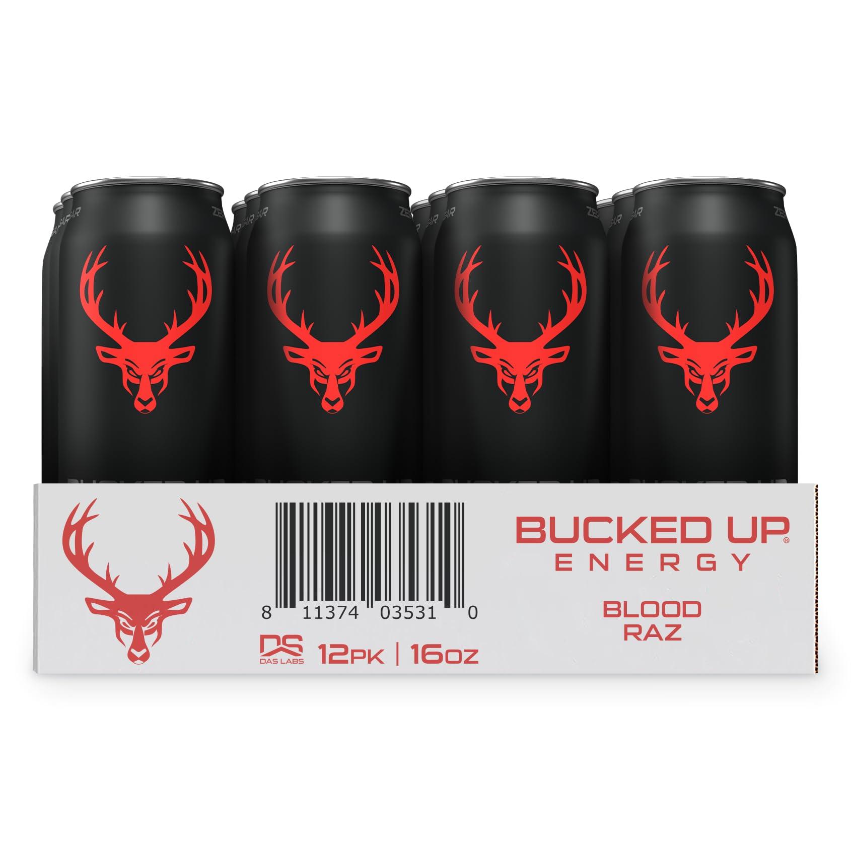 Bucked Up Energy Drink 300mg (Blood Raz) (12 CT) - Image 5
