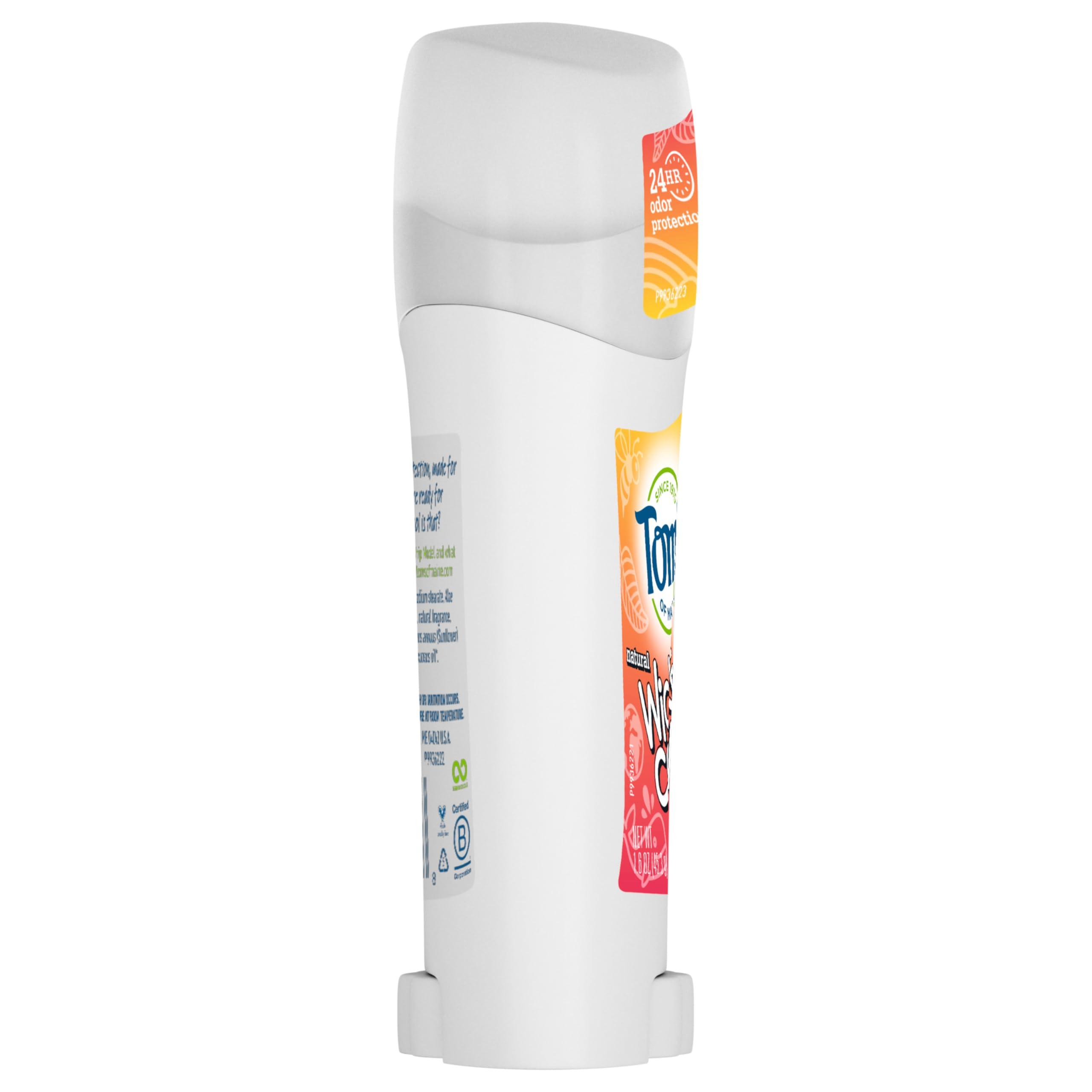 Tom's of Maine Aluminum-Free Wicked Cool! Natural Deodorant for Kids, Summer Fun, 1.6 oz. (Pack of 3) (Packaging May Vary) - Image 8