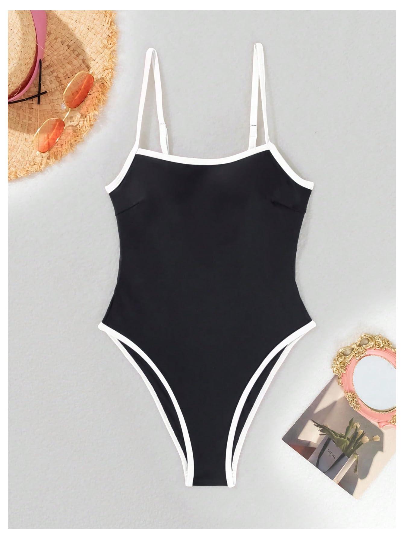 SweatyRocks Women's Tie Backless One Piece Swimsuit Cut Out Bathing Suit Swimwear - Image 6