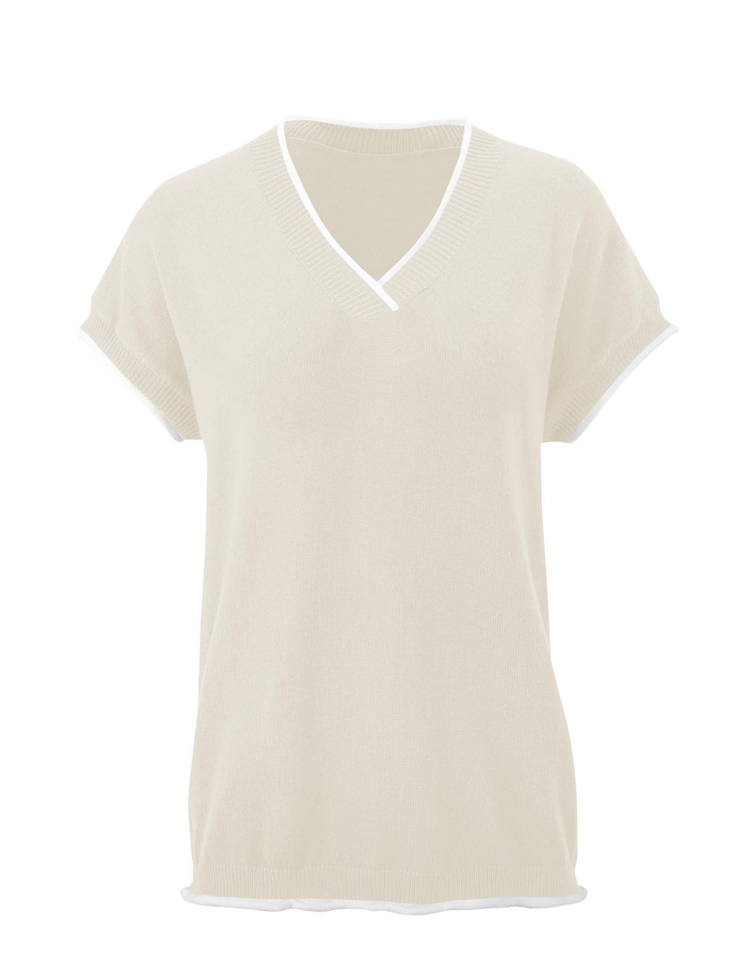 LUYAA Women Business Casual Sweater V Neck Summer Tops Lightweight Trendy Sweater Pullover Top Sweater 2025 - Image 4