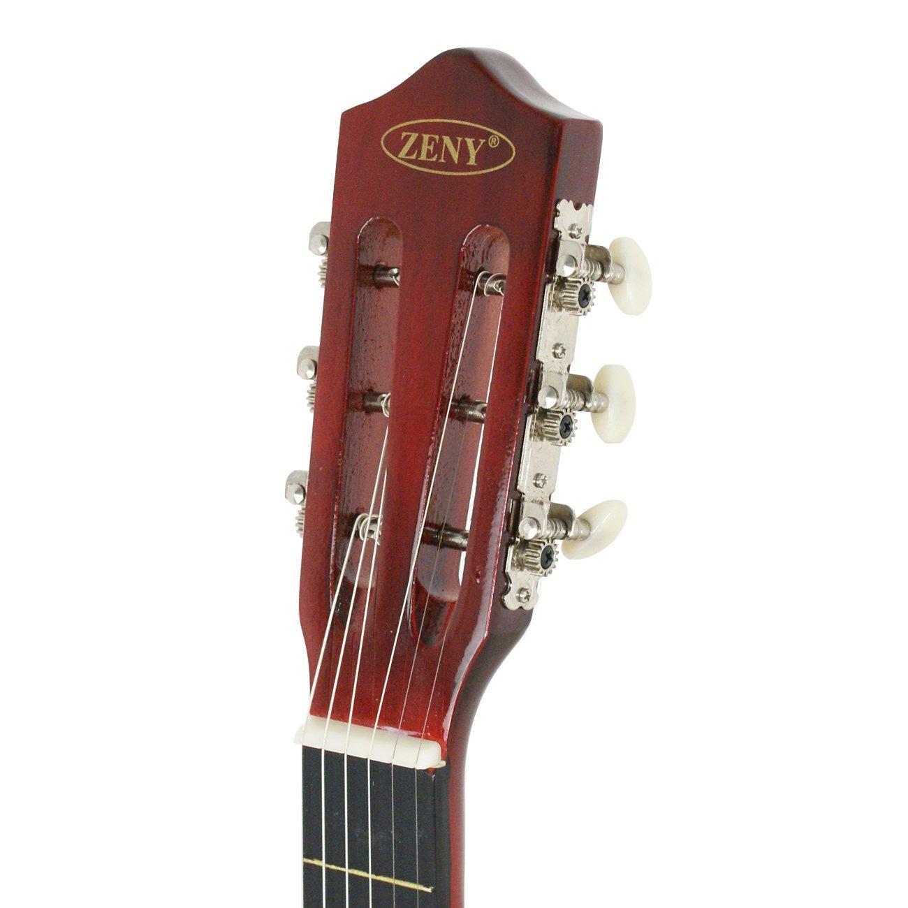 ZENY 38" New Beginners Acoustic Guitar With Guitar Case, Strap, Tuner and Pick (Natural) - Image 5