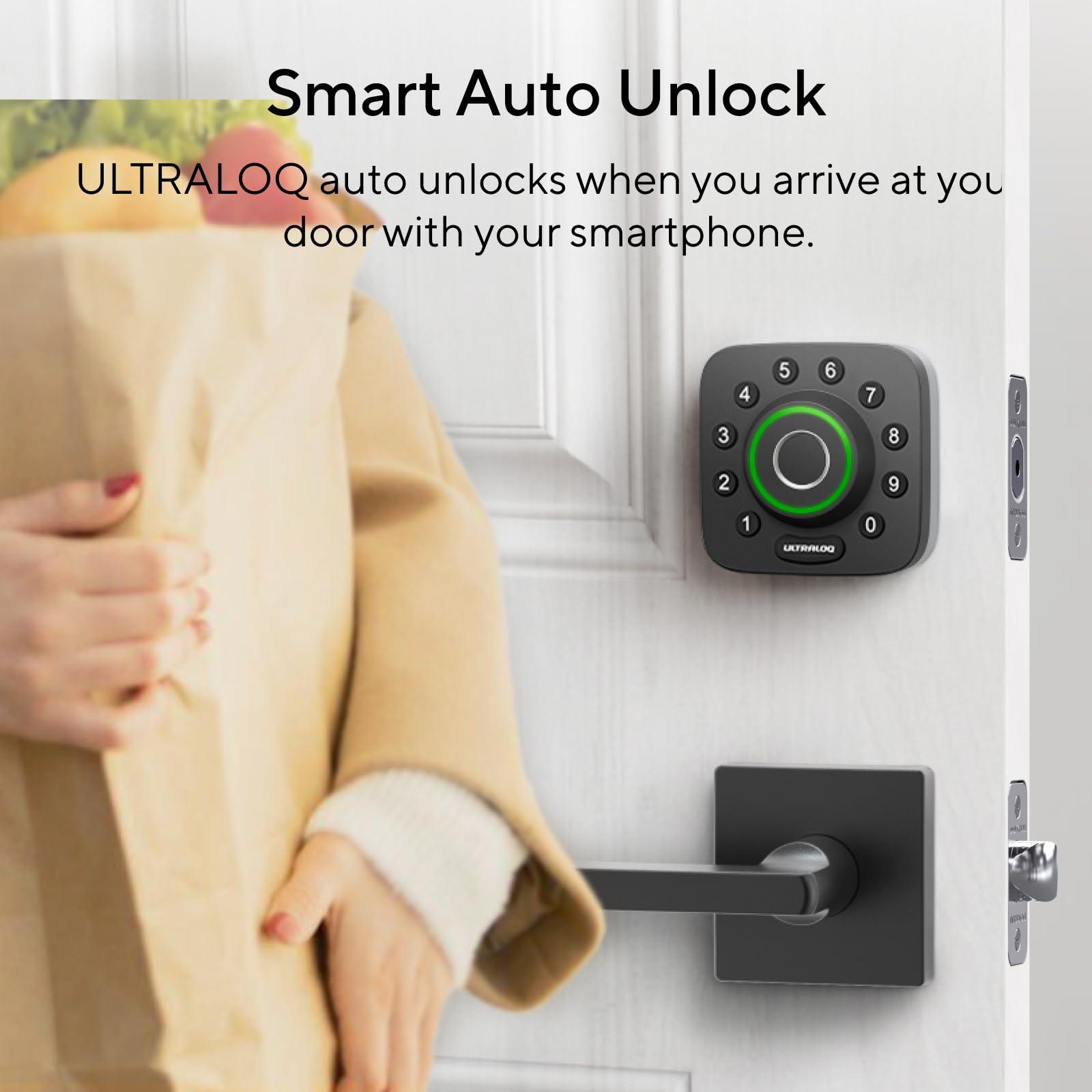 ULTRALOQ U-Bolt Pro Smart Lock, Keyless Entry Door Lock via Bluetooth, Smartphone, Fingerprint ID, Anti-peep Keypad, Auto Unlock, Smart Lock for Front Door, Smart Deadbolt Lock, IP65 Waterproof - Image 7